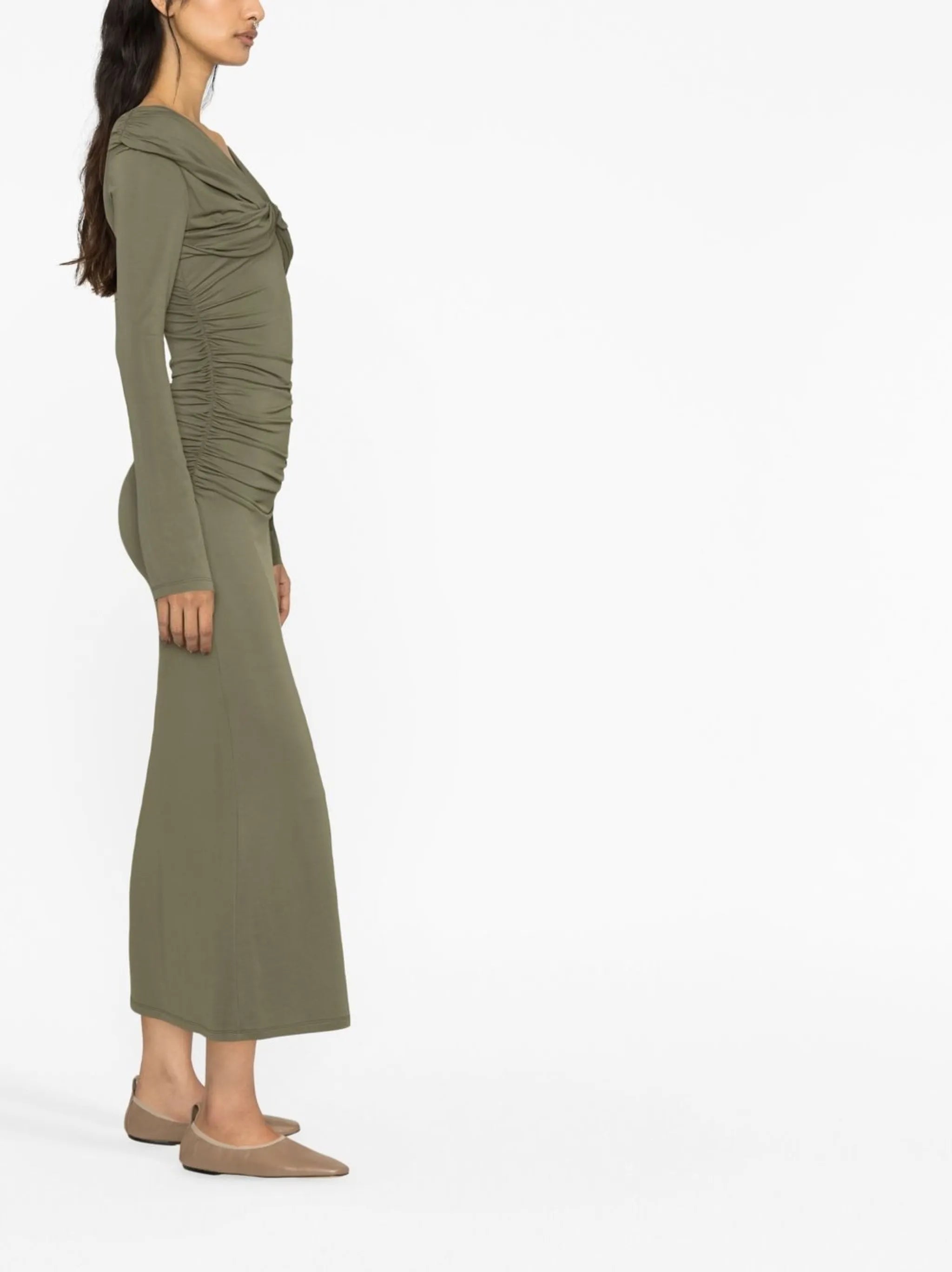 Gina twisted midi dress