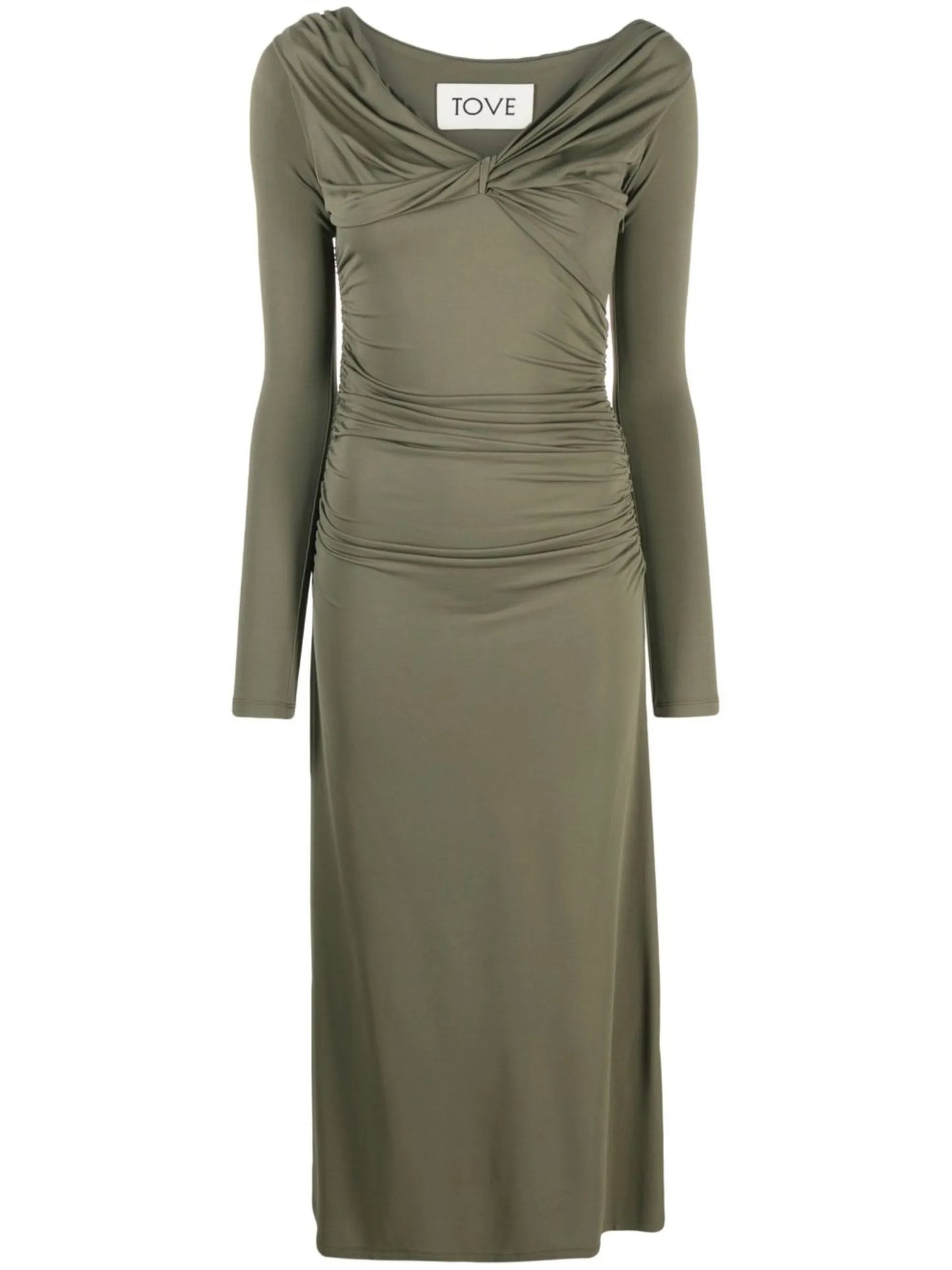 Gina twisted midi dress