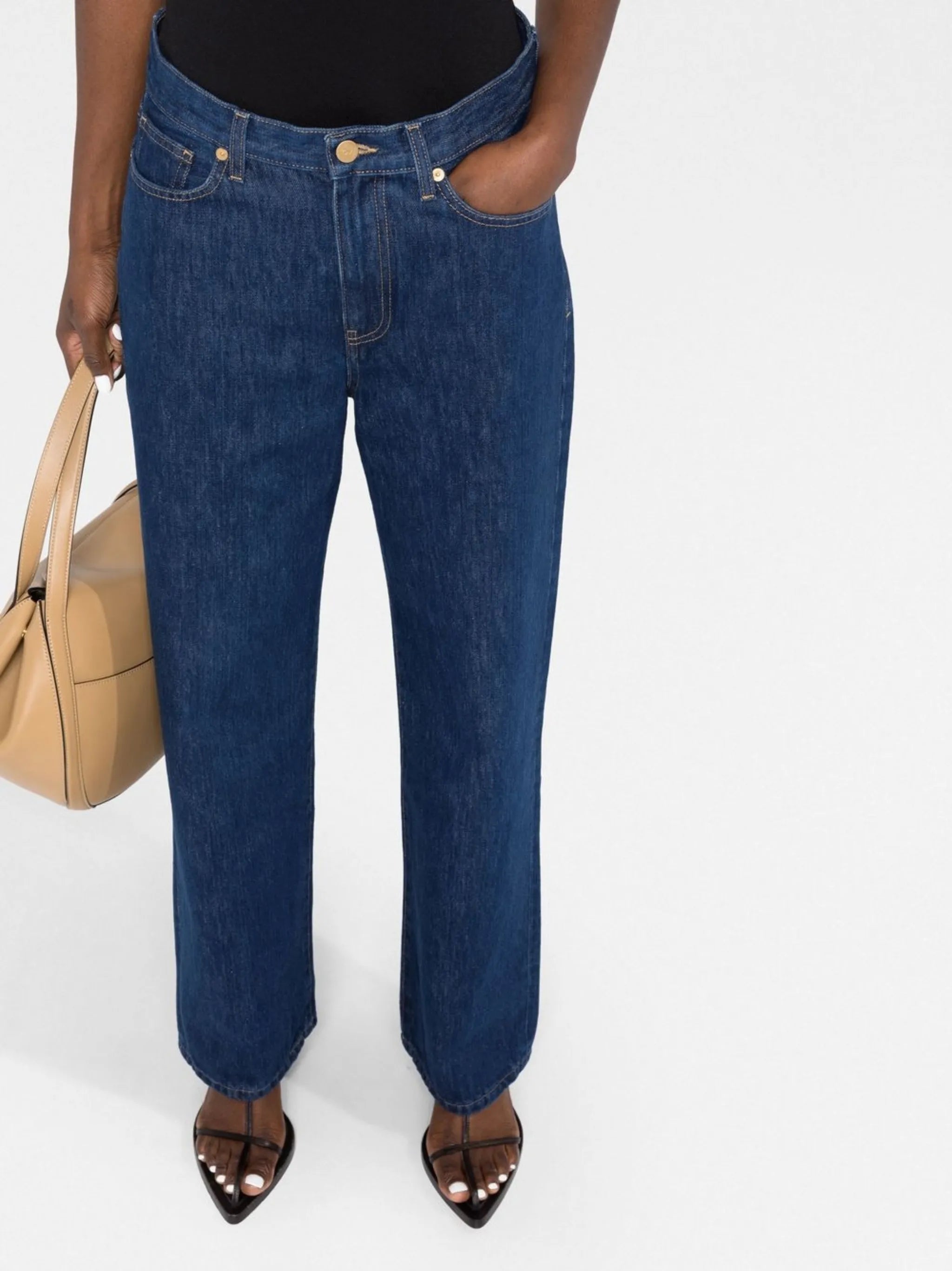 Linn high-waisted straight leg jeans