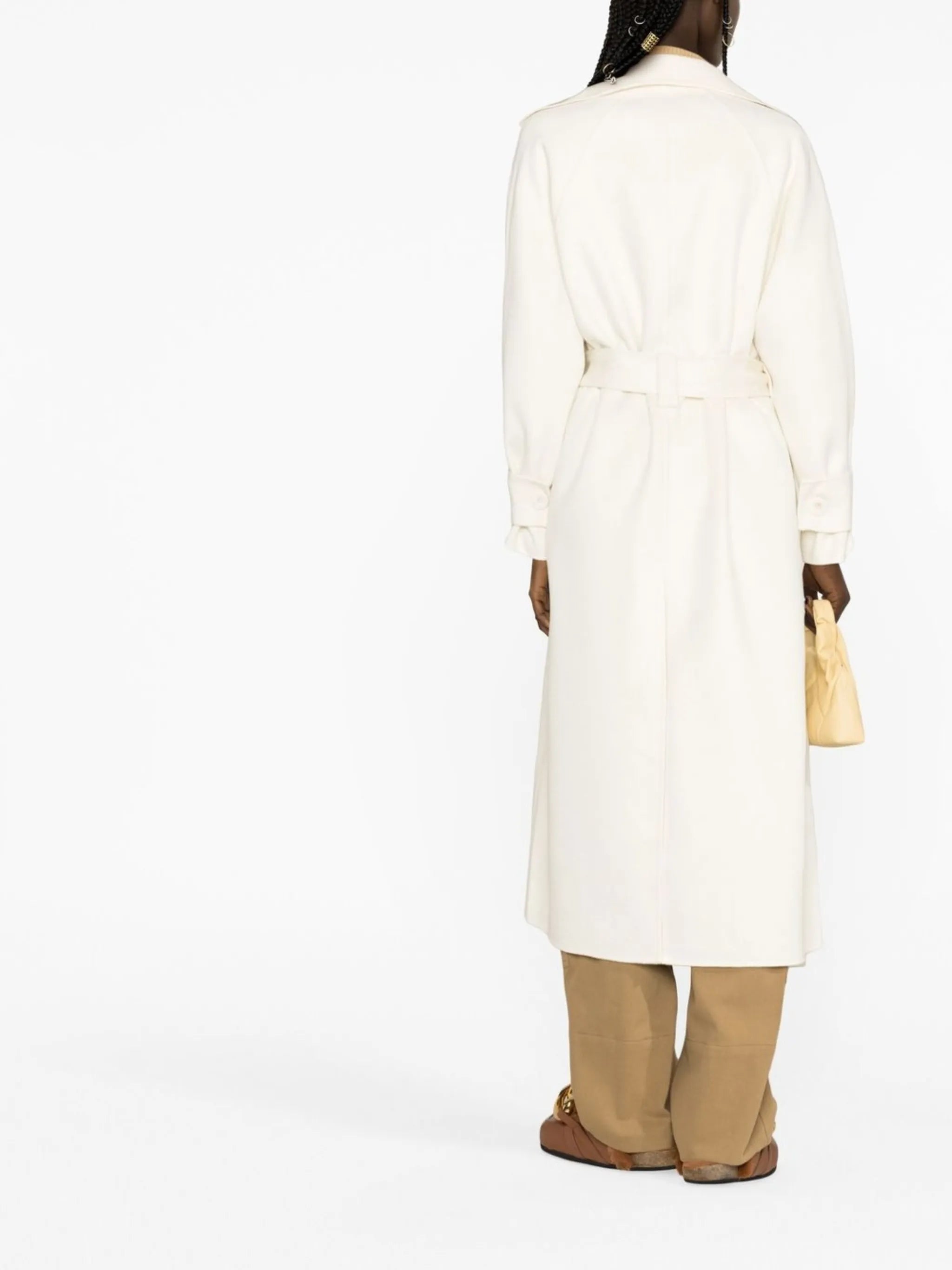 Pia belted-waist coat
