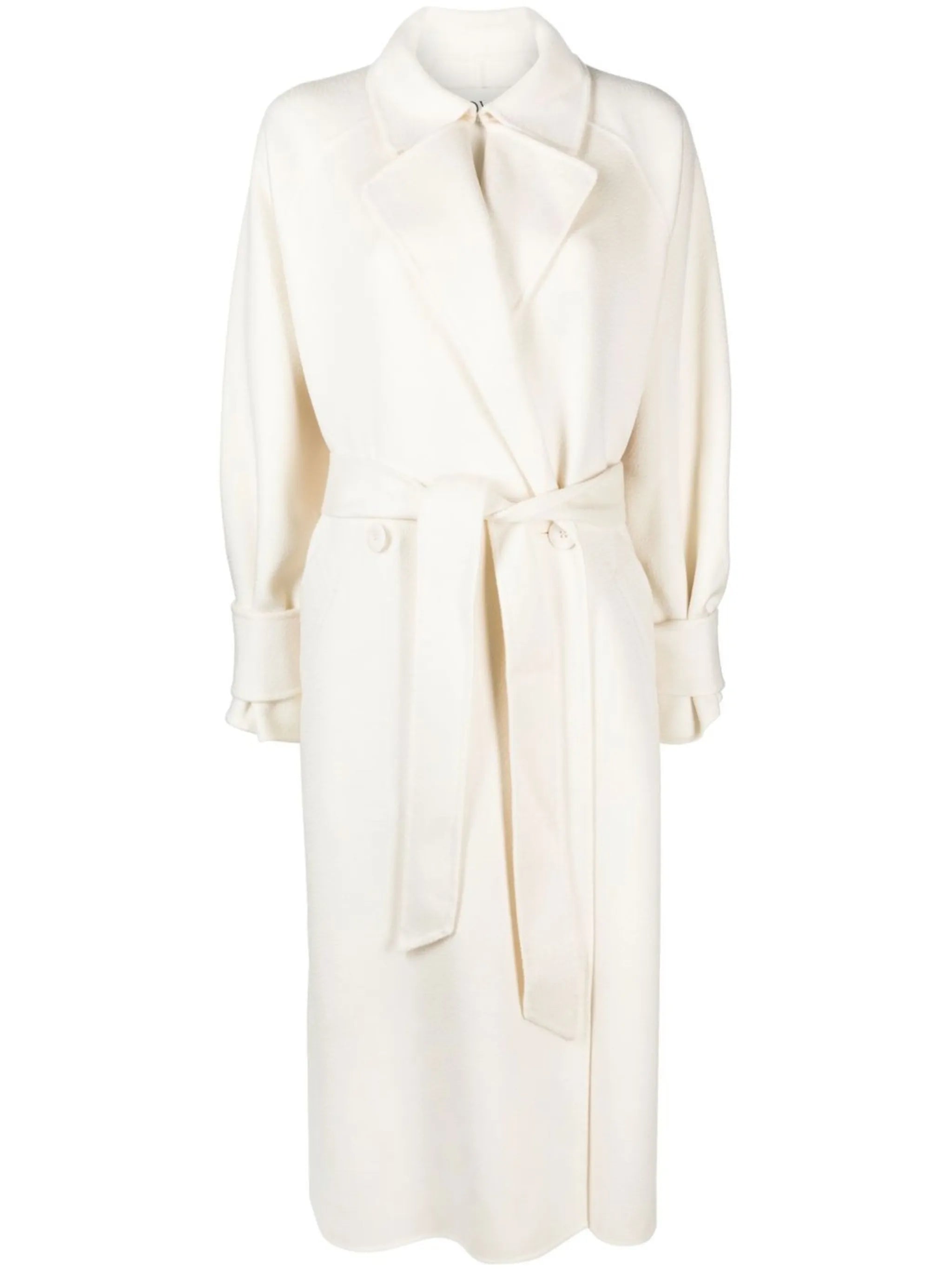 Pia belted-waist coat