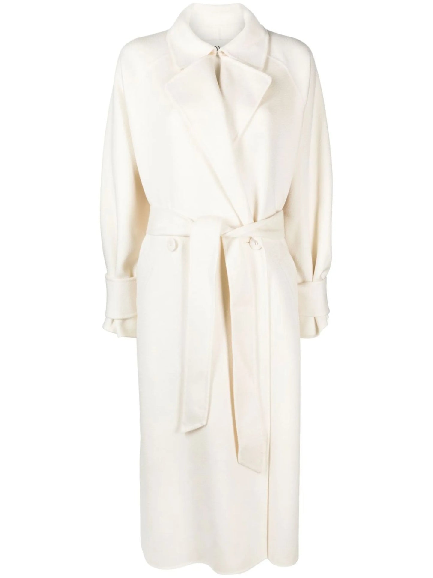 Pia belted-waist coat