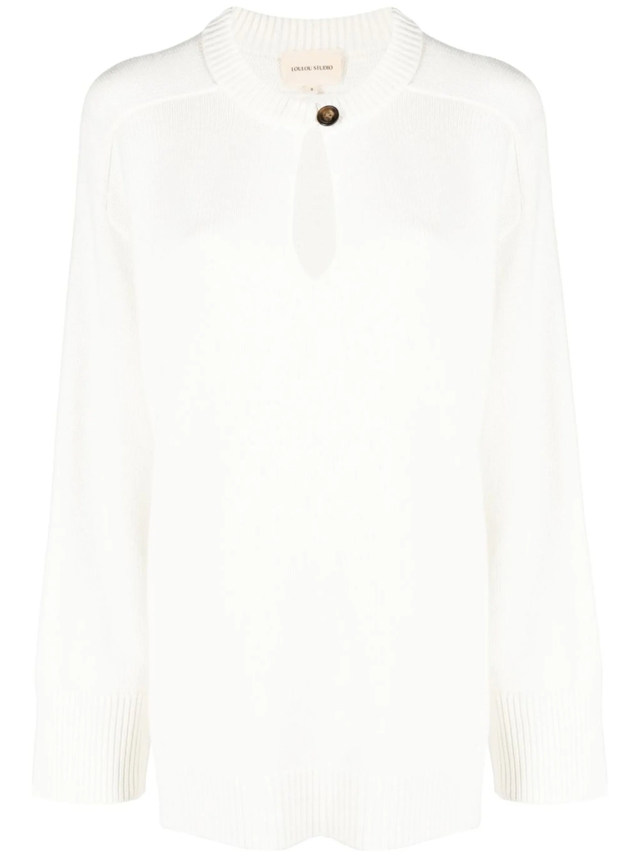 button-front long-sleeved jumper