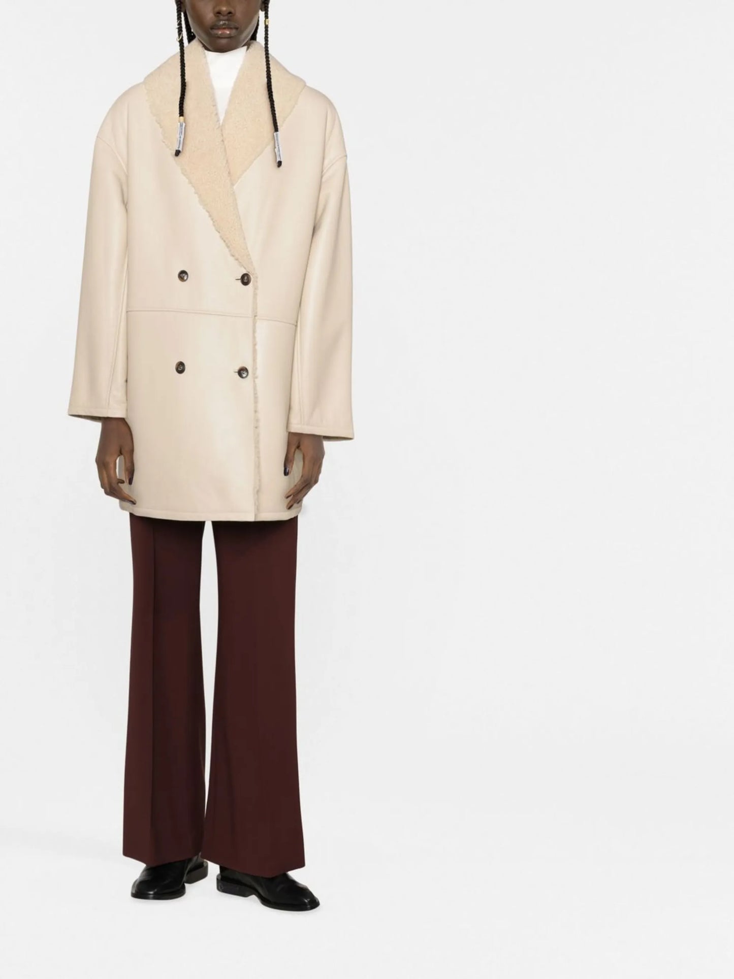 double-breasted coat