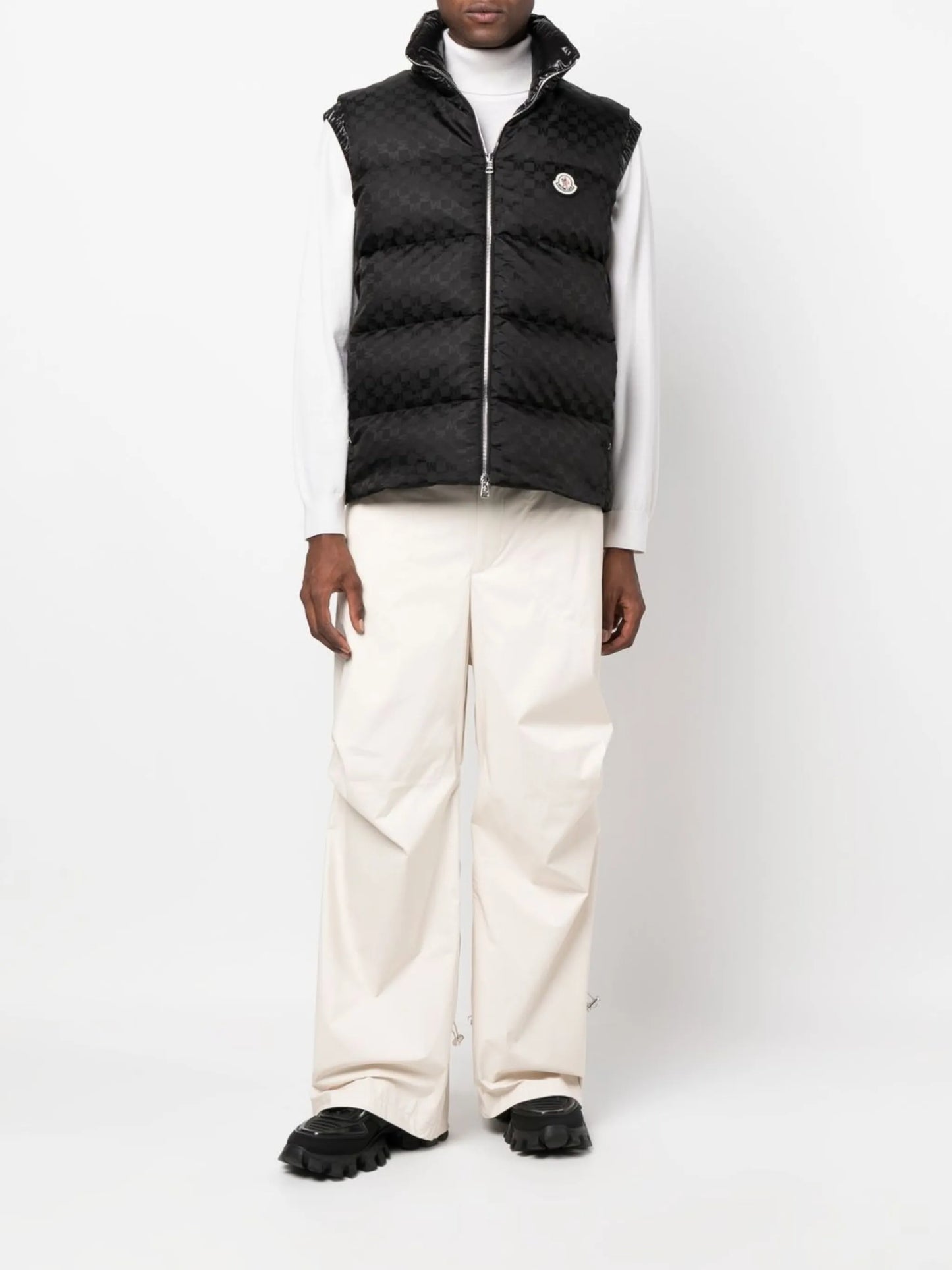 high waist wide-leg trousers