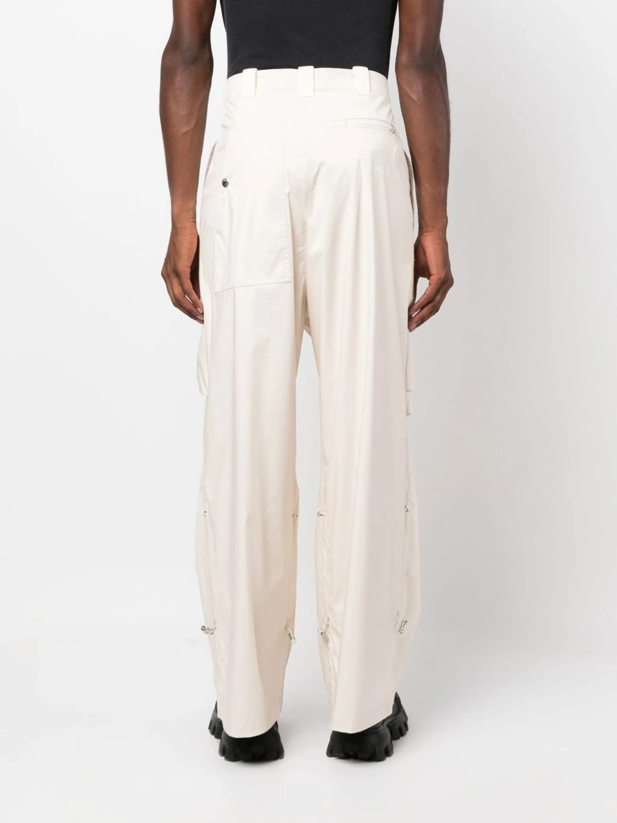 high waist wide-leg trousers