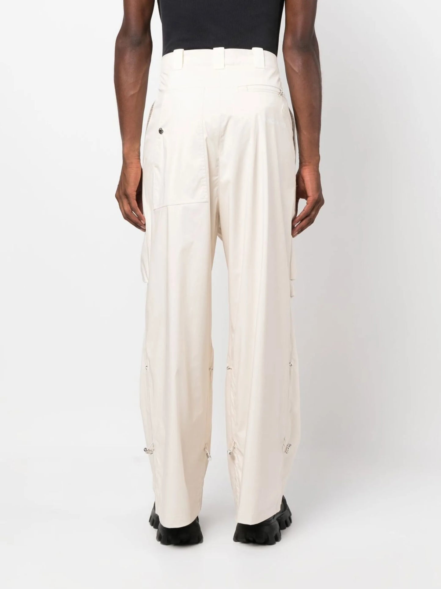 high waist wide-leg trousers