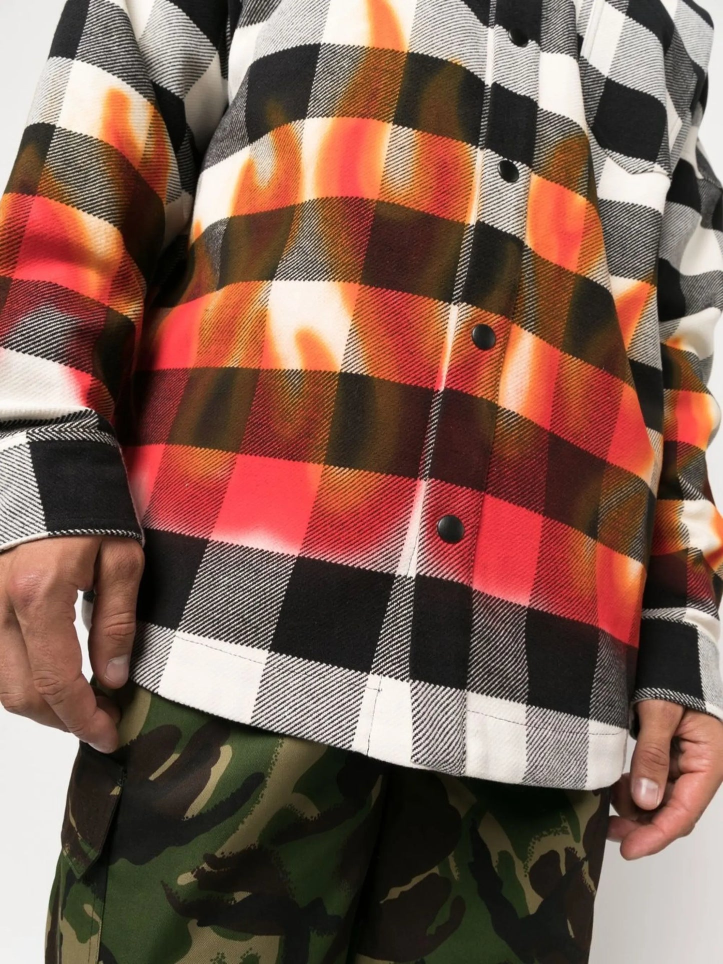 check-print long-sleeve shirt