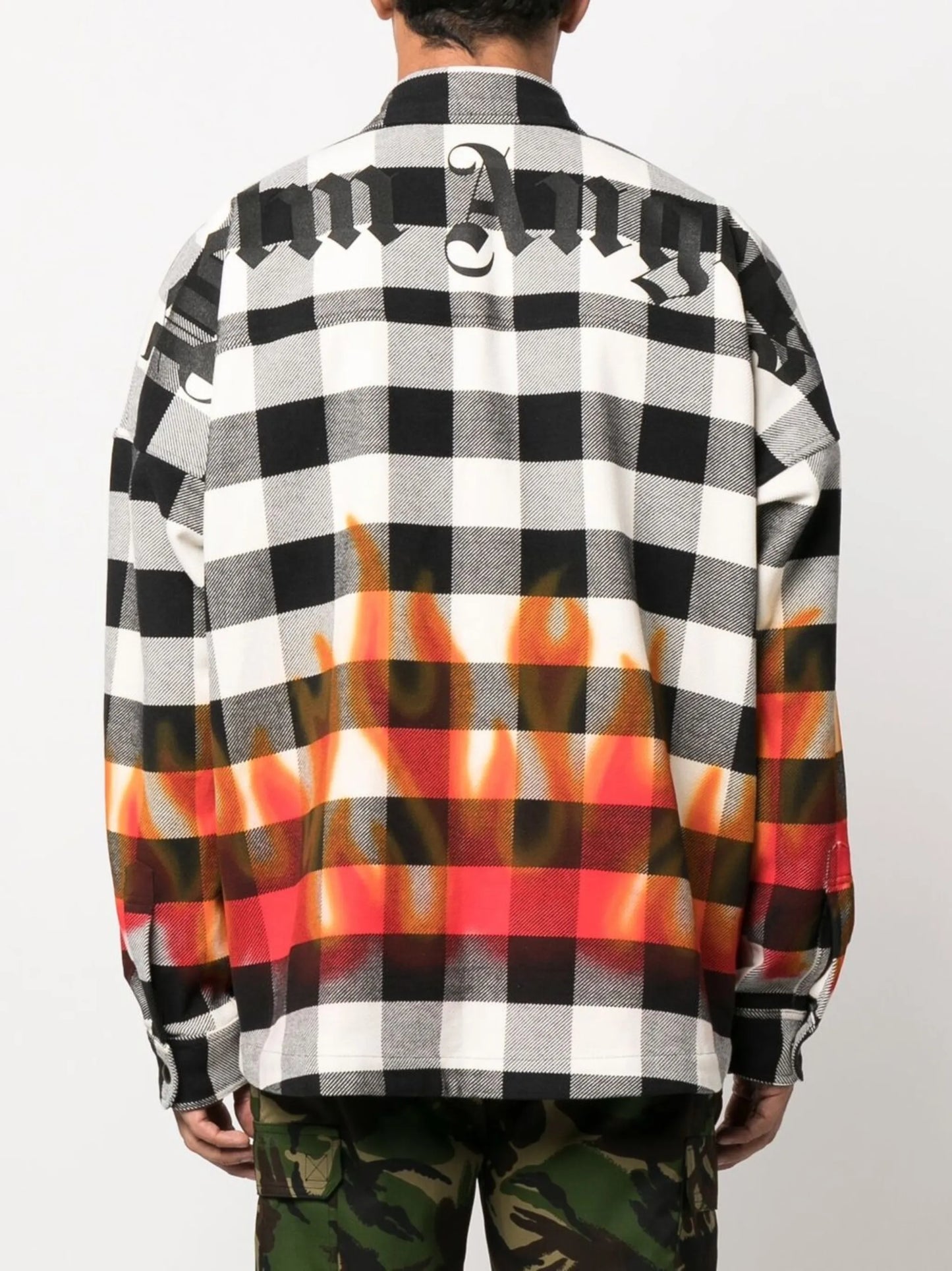 check-print long-sleeve shirt