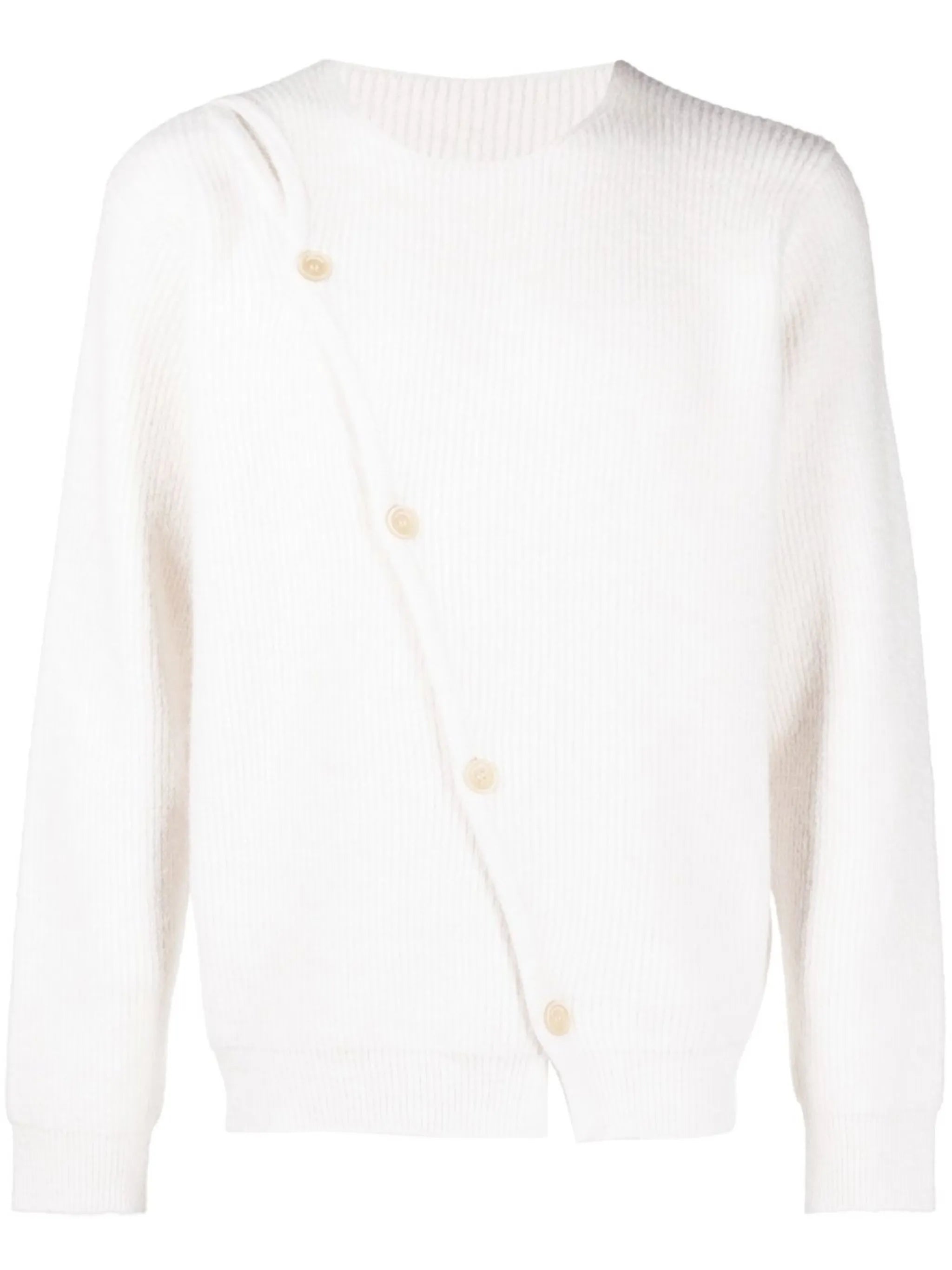 asymmetric buttoned cardigan