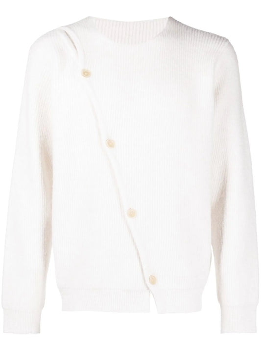 asymmetric buttoned cardigan