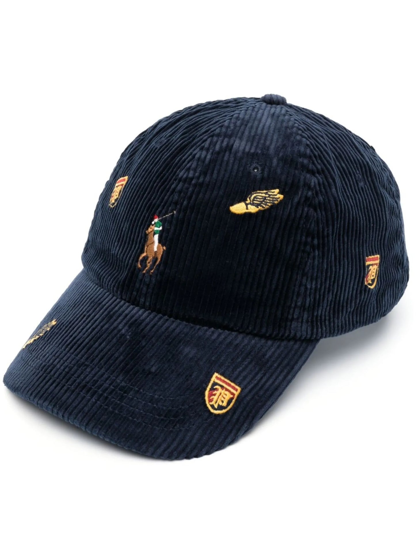 logo-detail corduroy cap