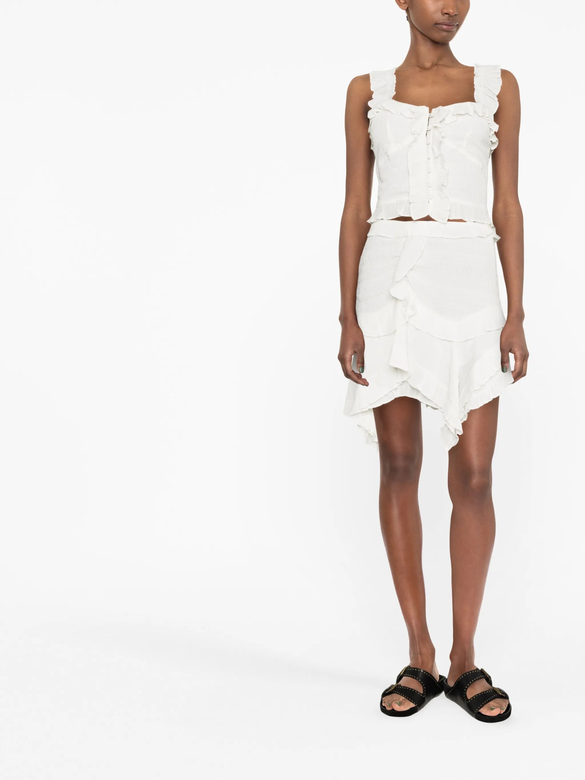 Geneva asymmetric skirt