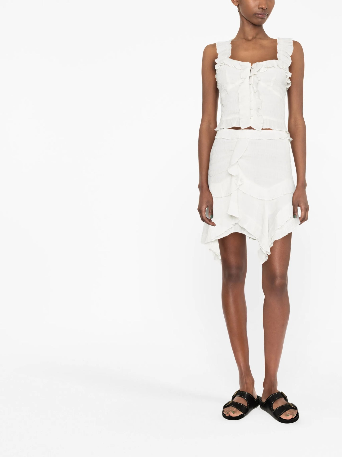 Geneva asymmetric skirt