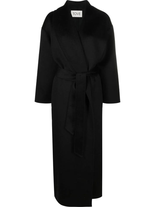 Jore belted-waist coat