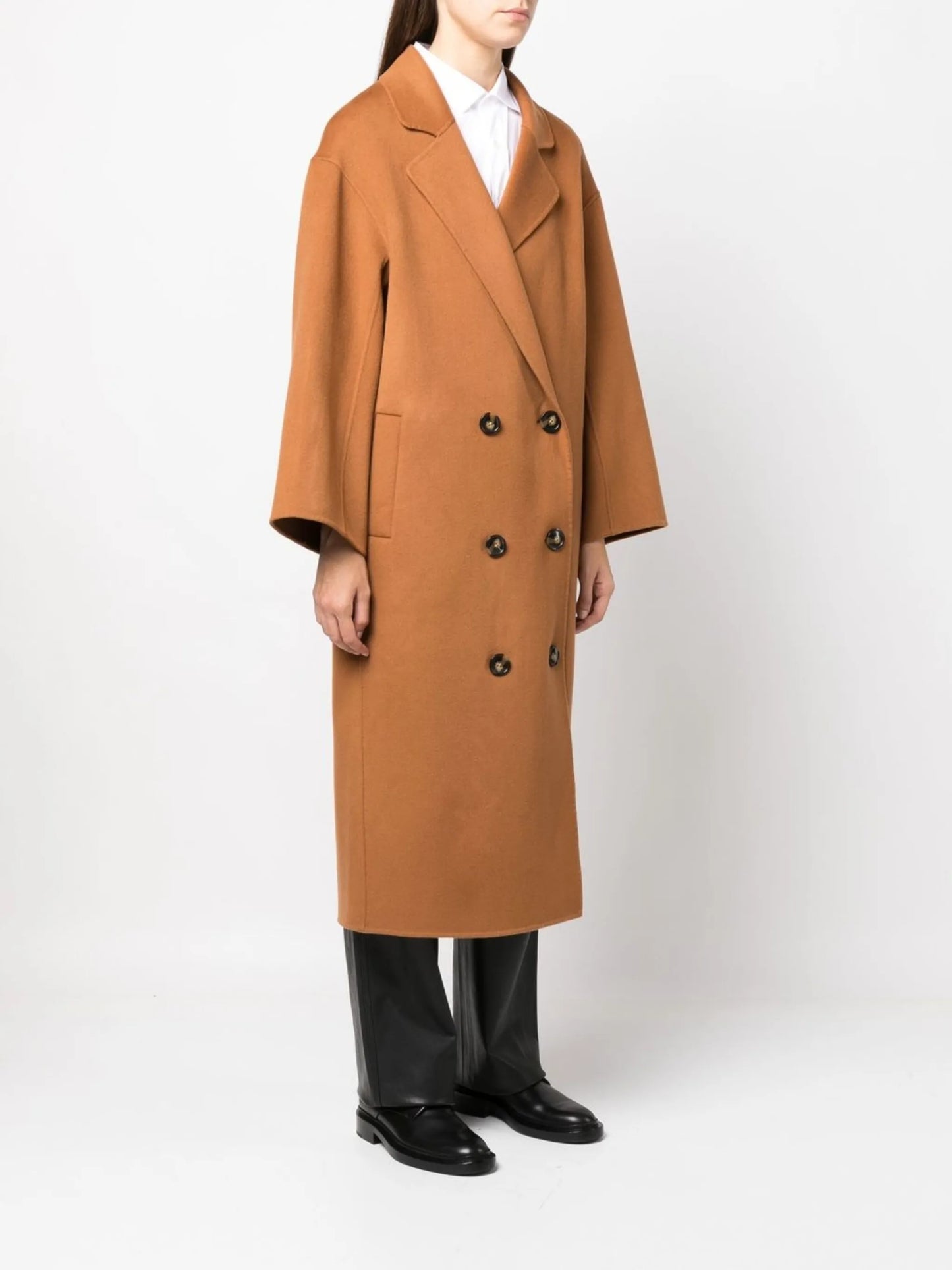 Borne double-breasted coat