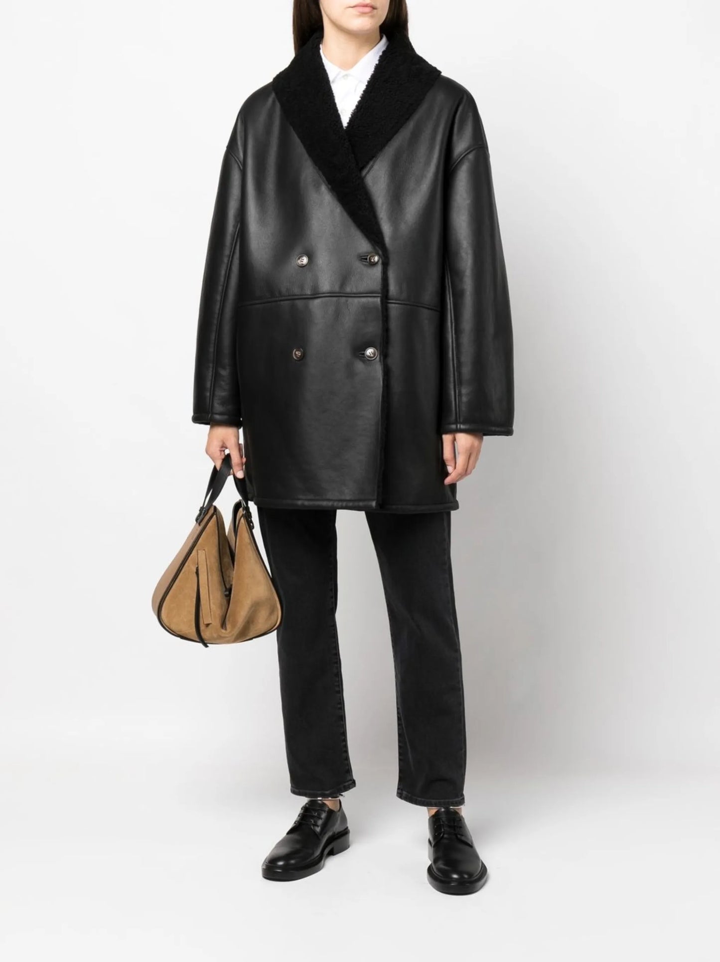 double-breasted coat