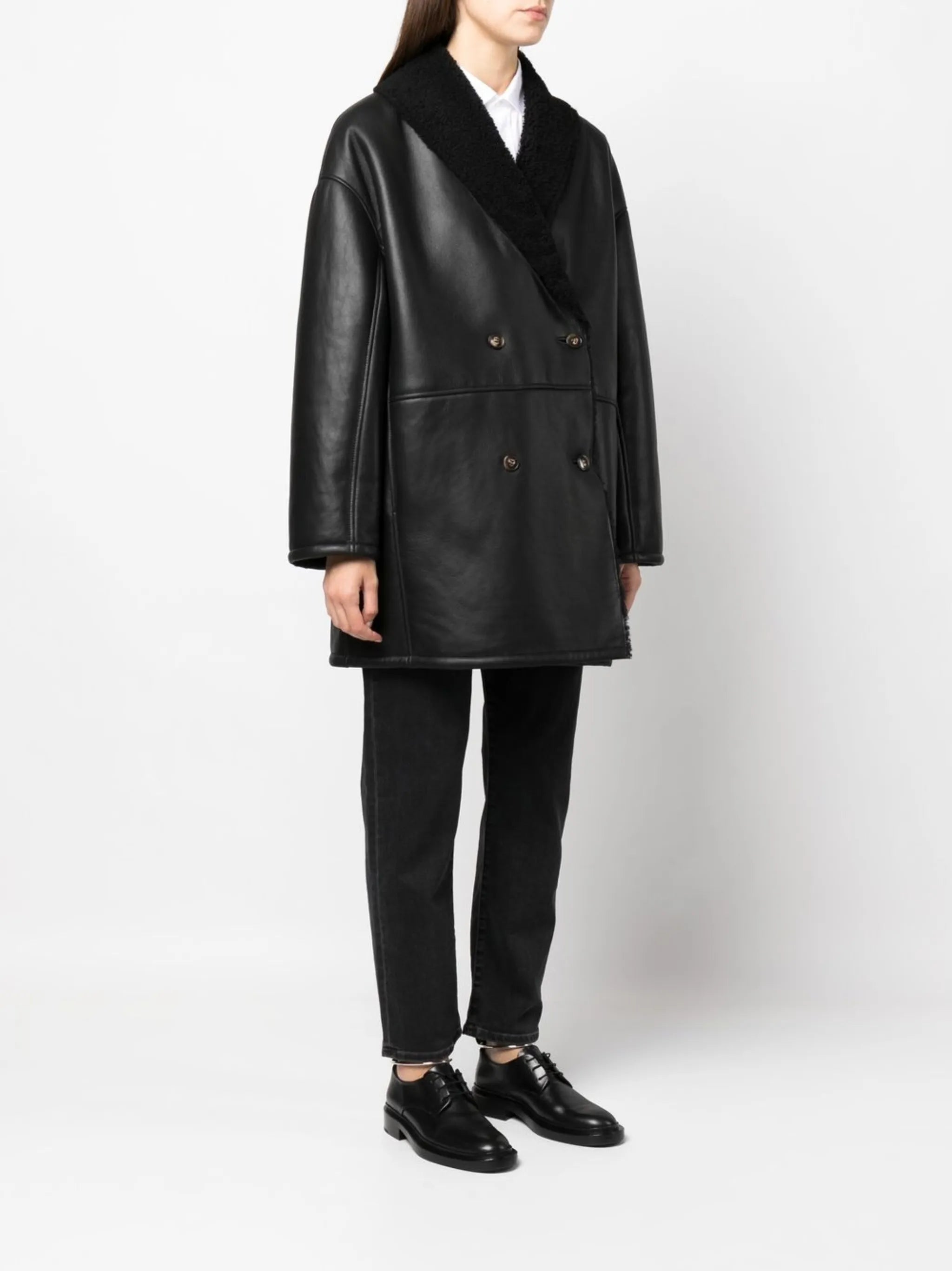 double-breasted coat