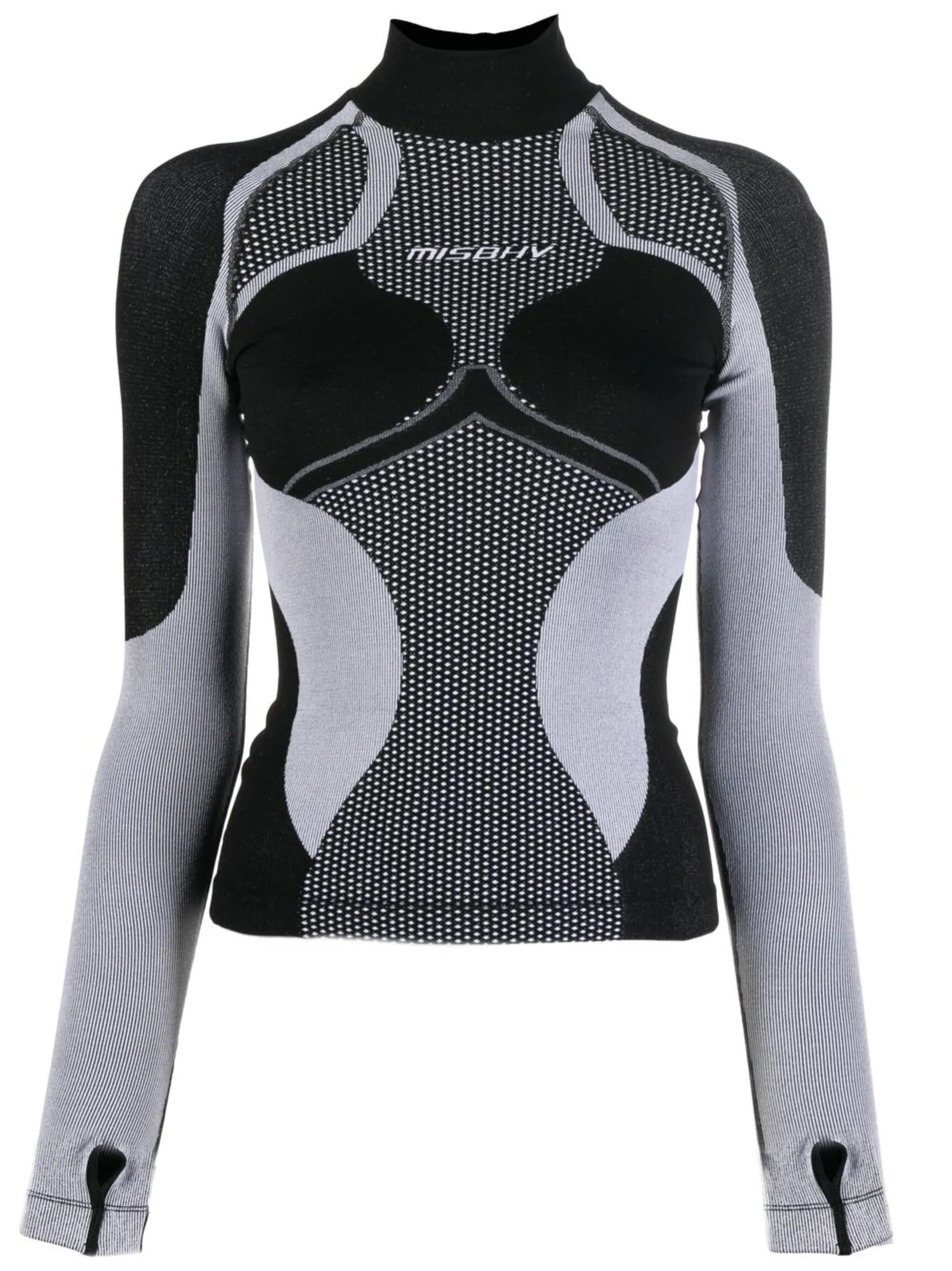 x Browns London mock-neck layer top