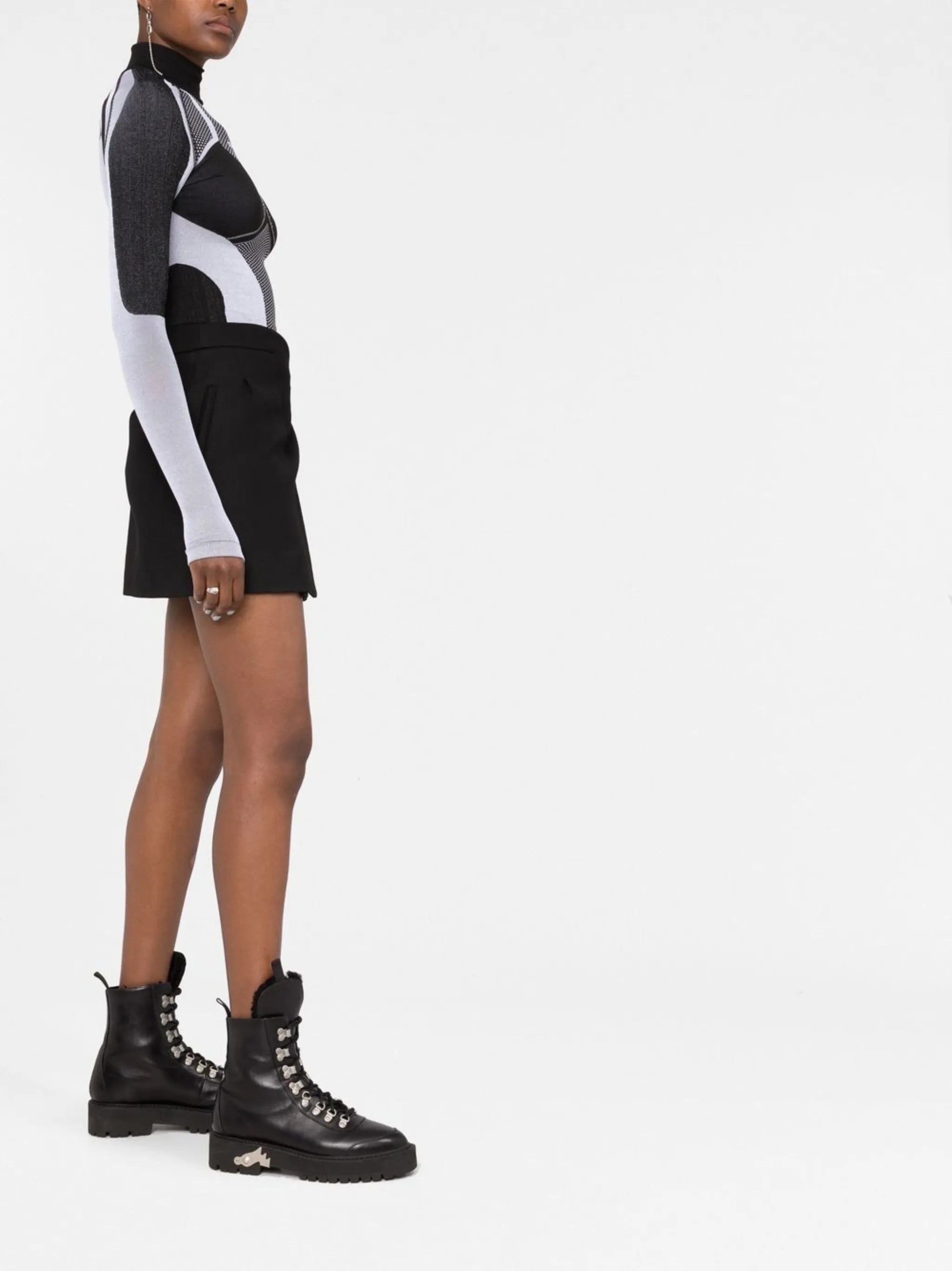 x Browns London mock-neck layer top