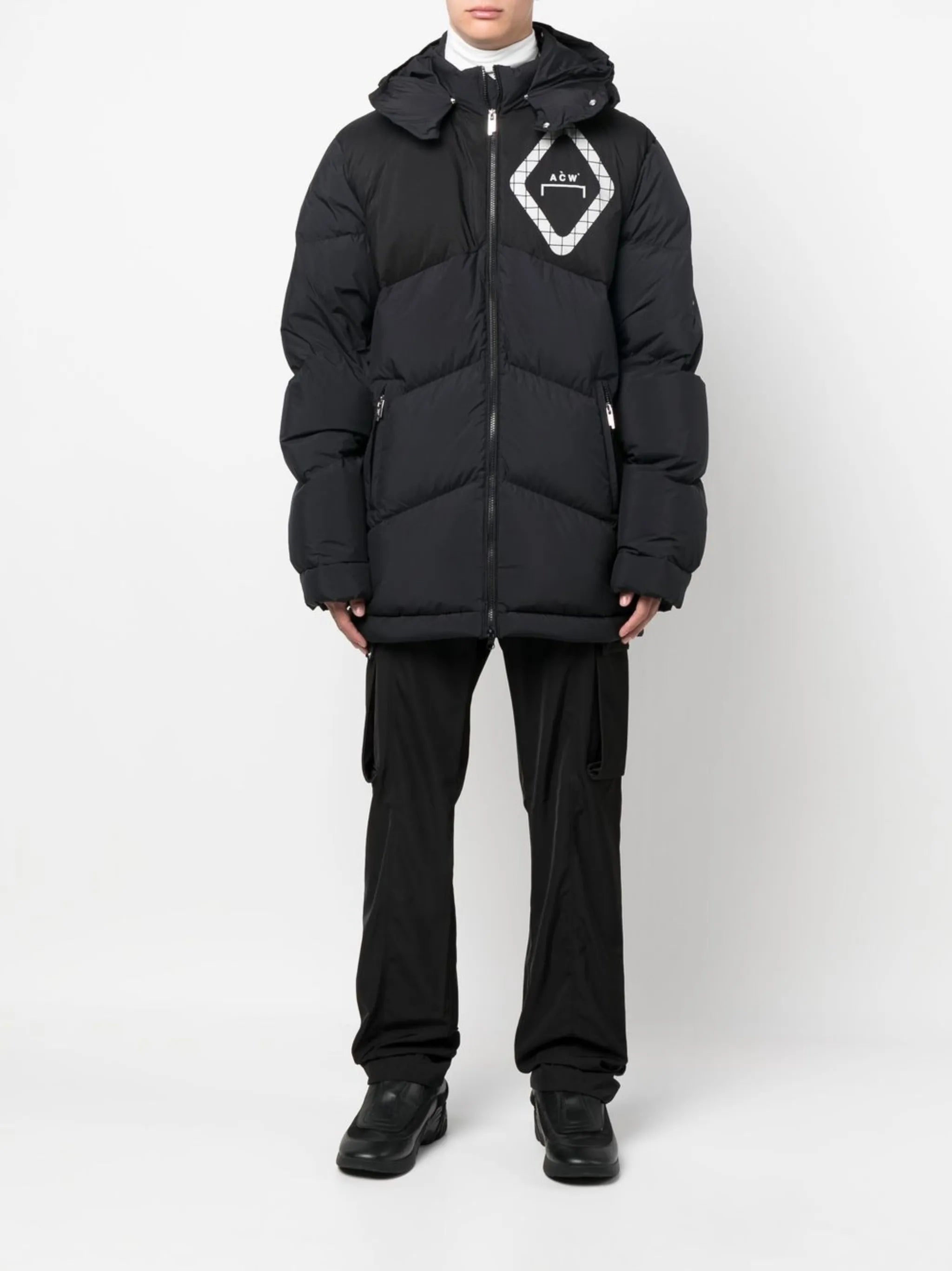 hooded padded jacket
