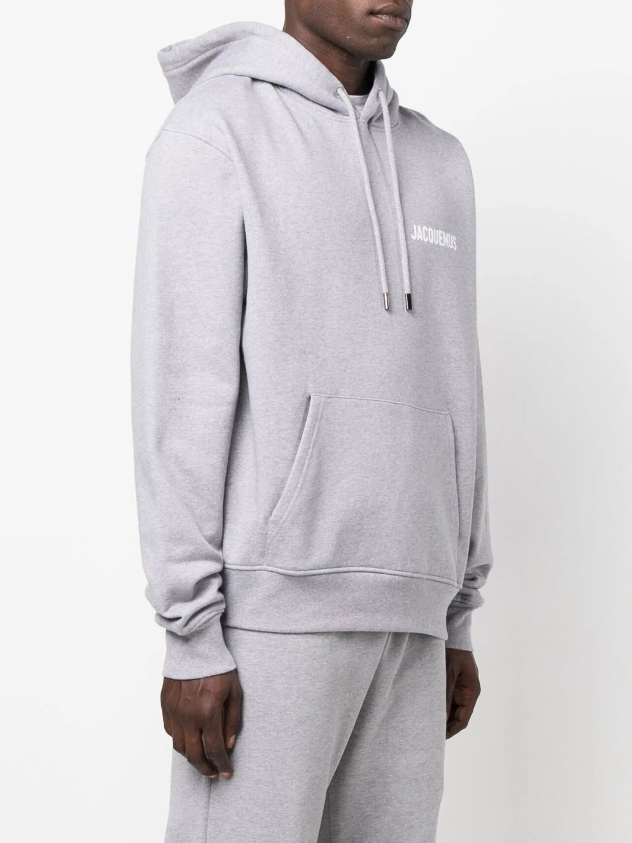 logo-print cotton hoodie