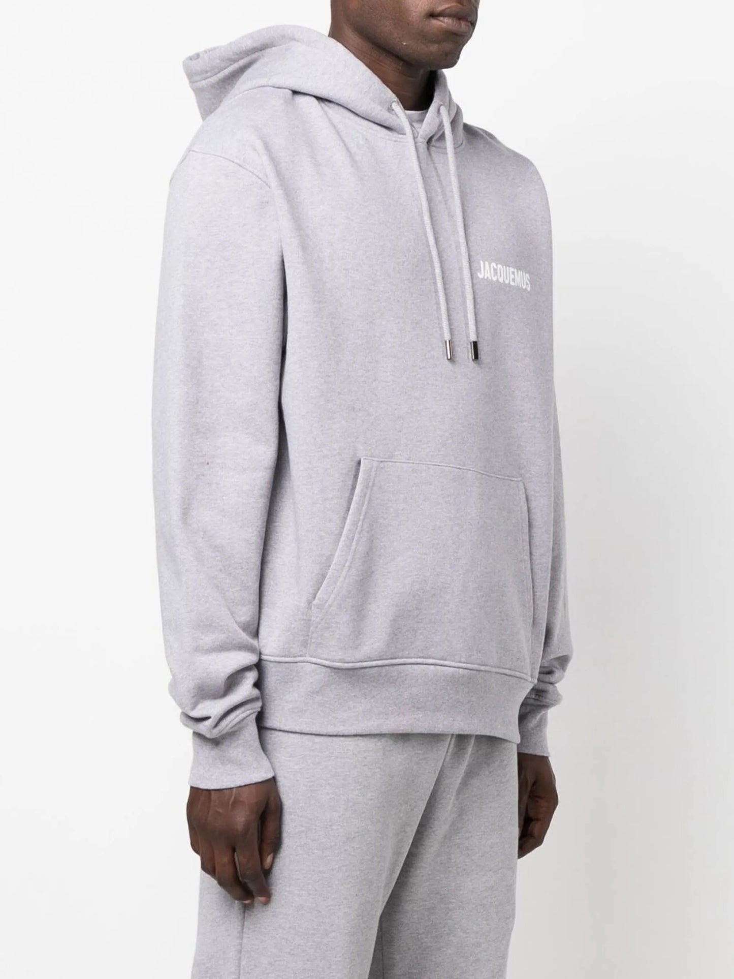 logo-print cotton hoodie