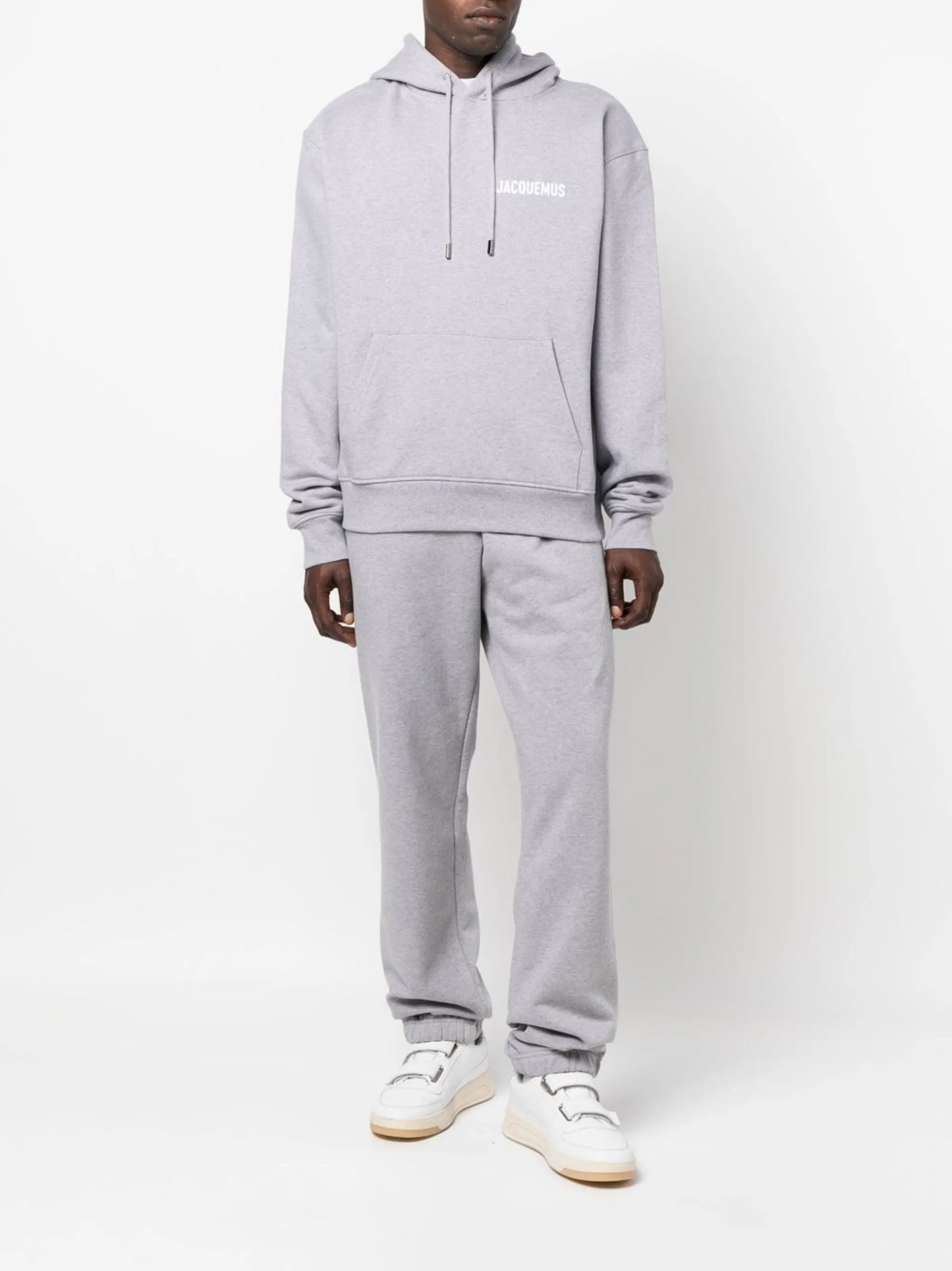 logo-print cotton hoodie