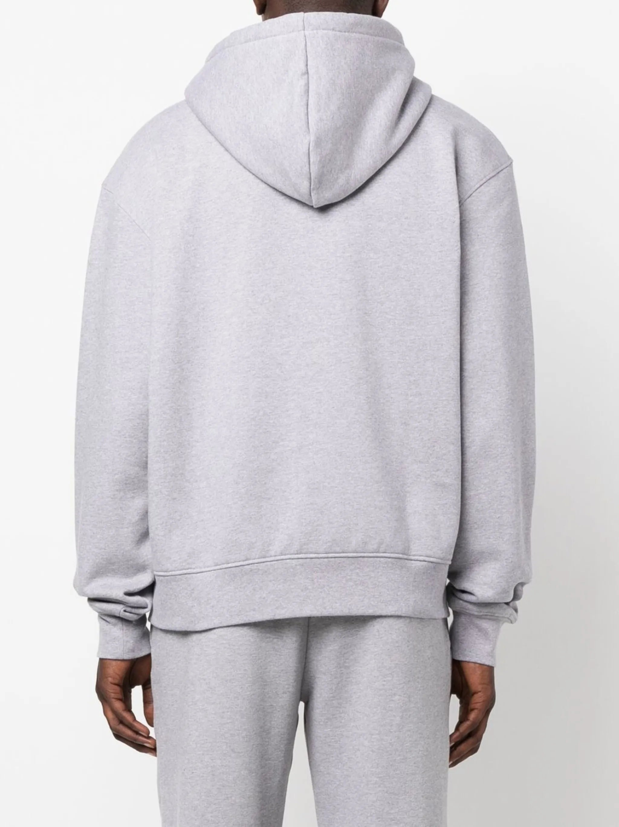logo-print cotton hoodie