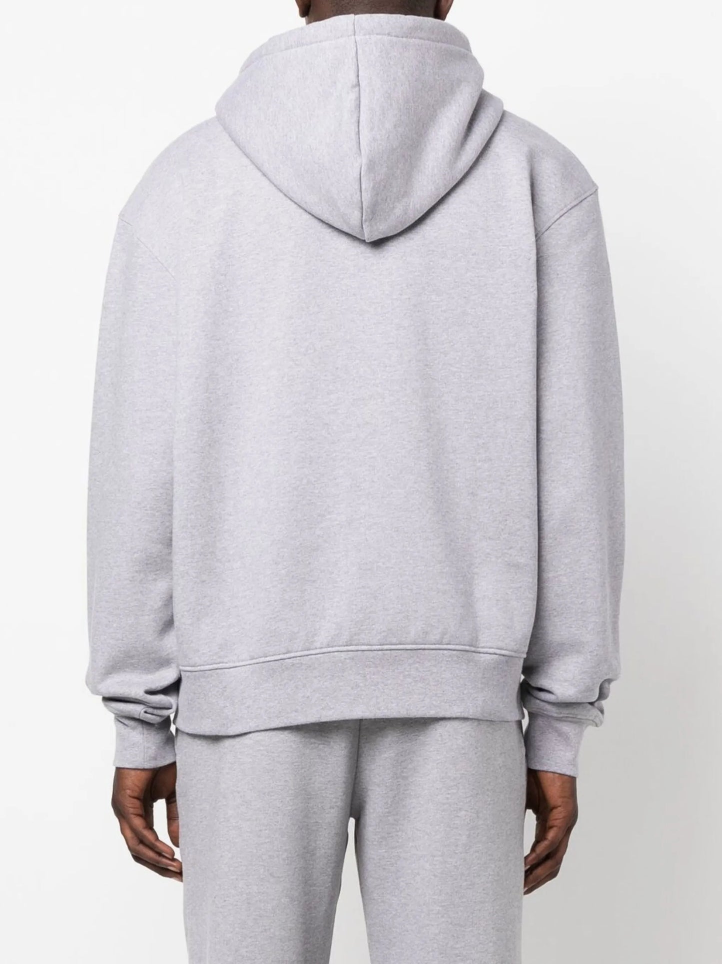 logo-print cotton hoodie