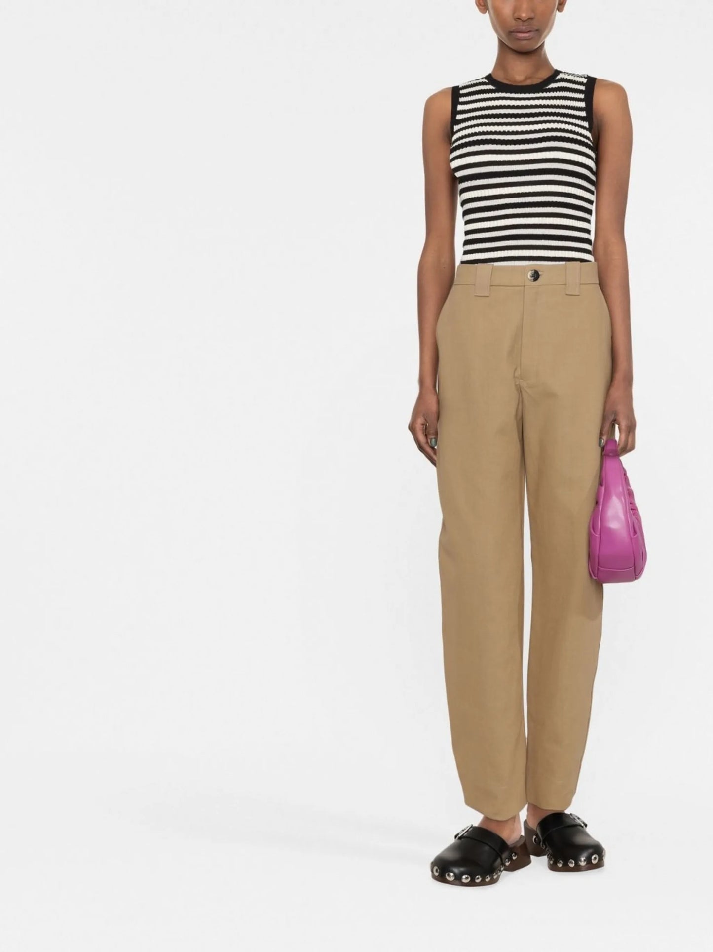 cropped tailored trousers