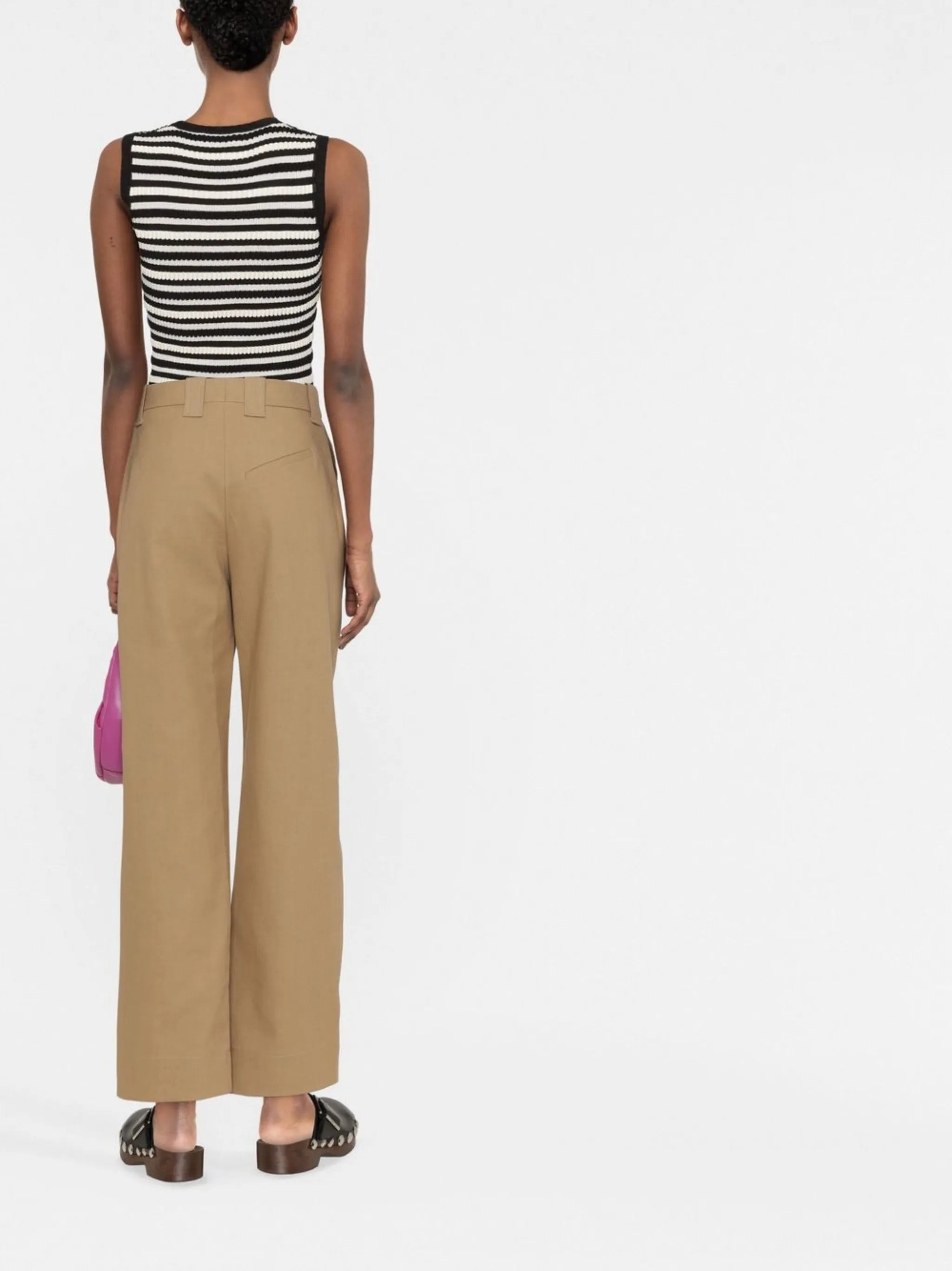 cropped tailored trousers