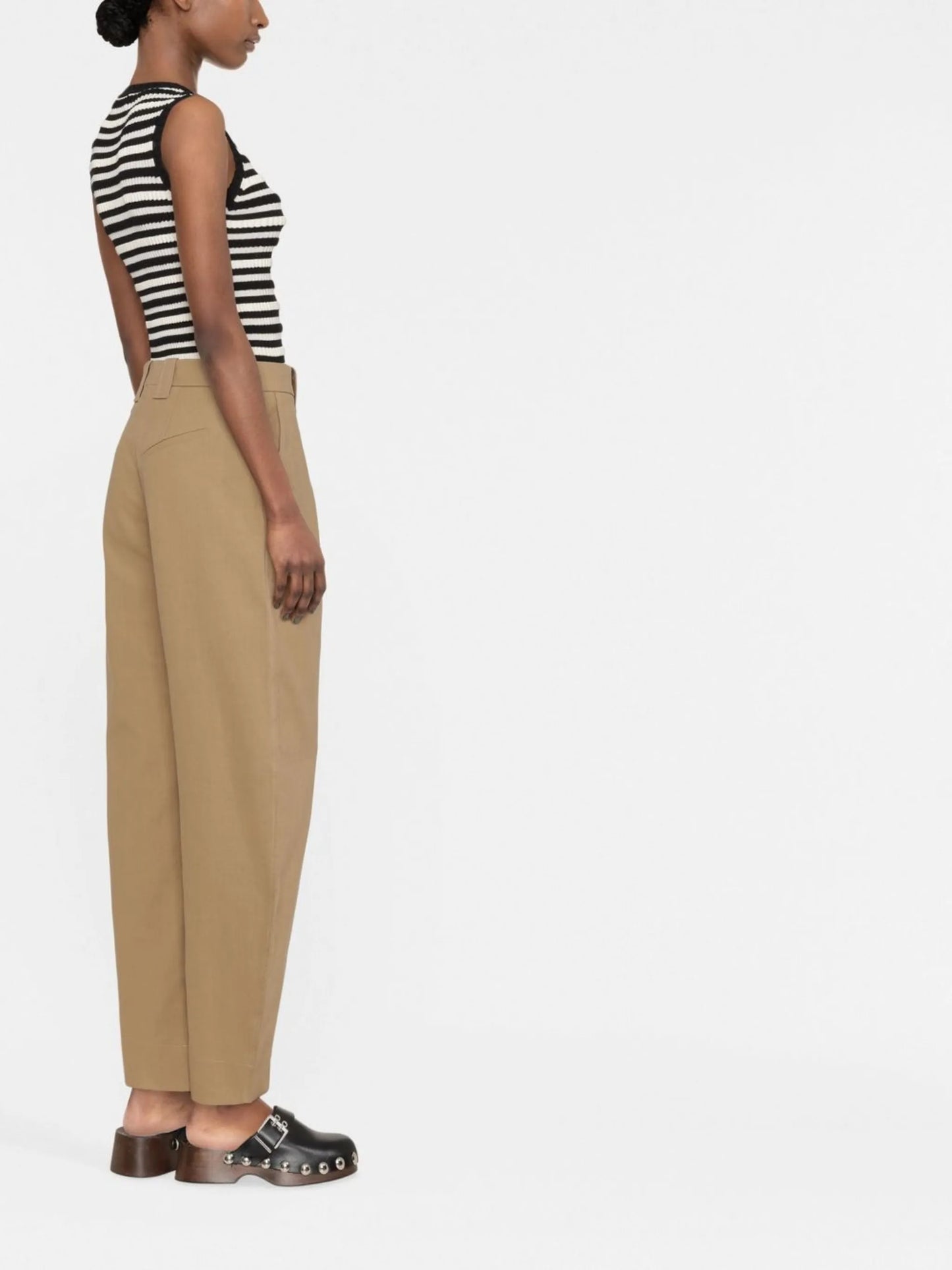 cropped tailored trousers