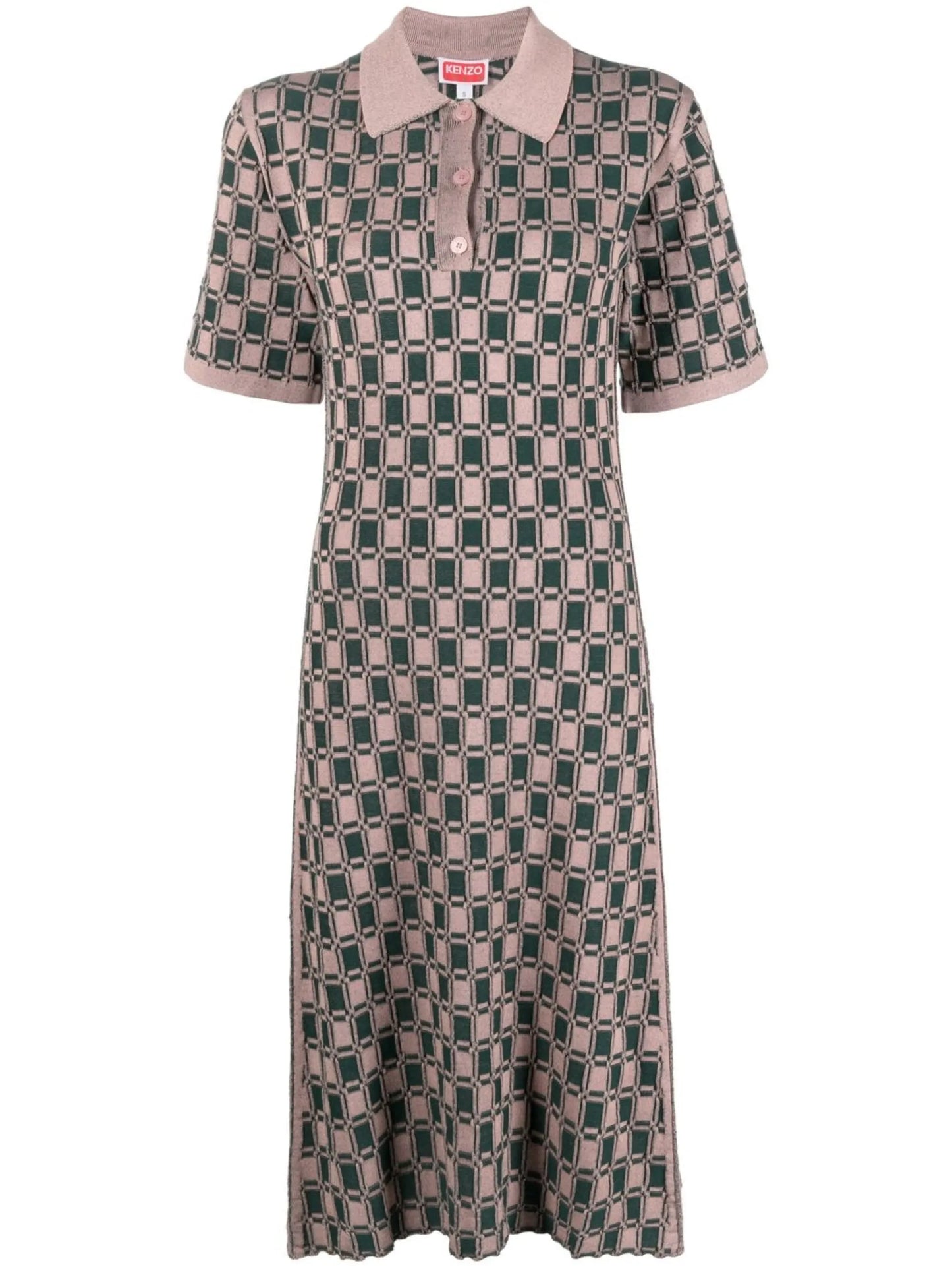 jacquard polo dress