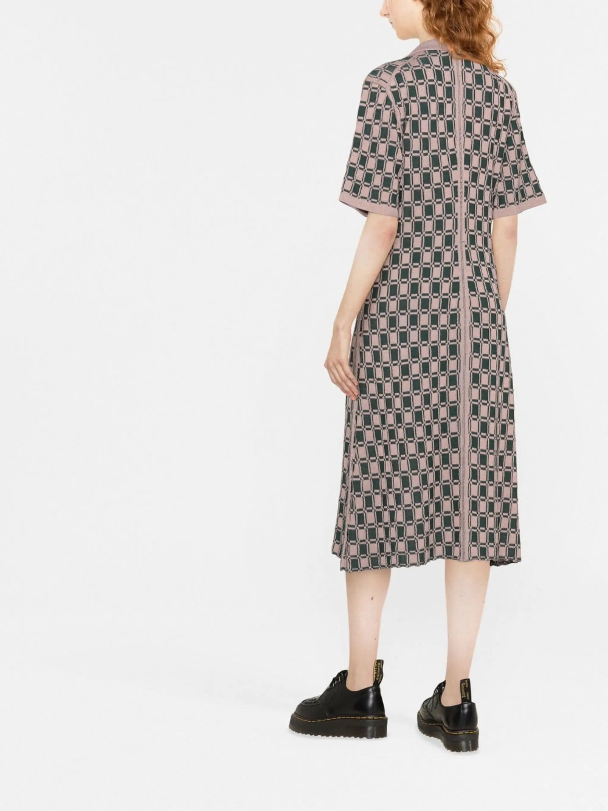 jacquard polo dress