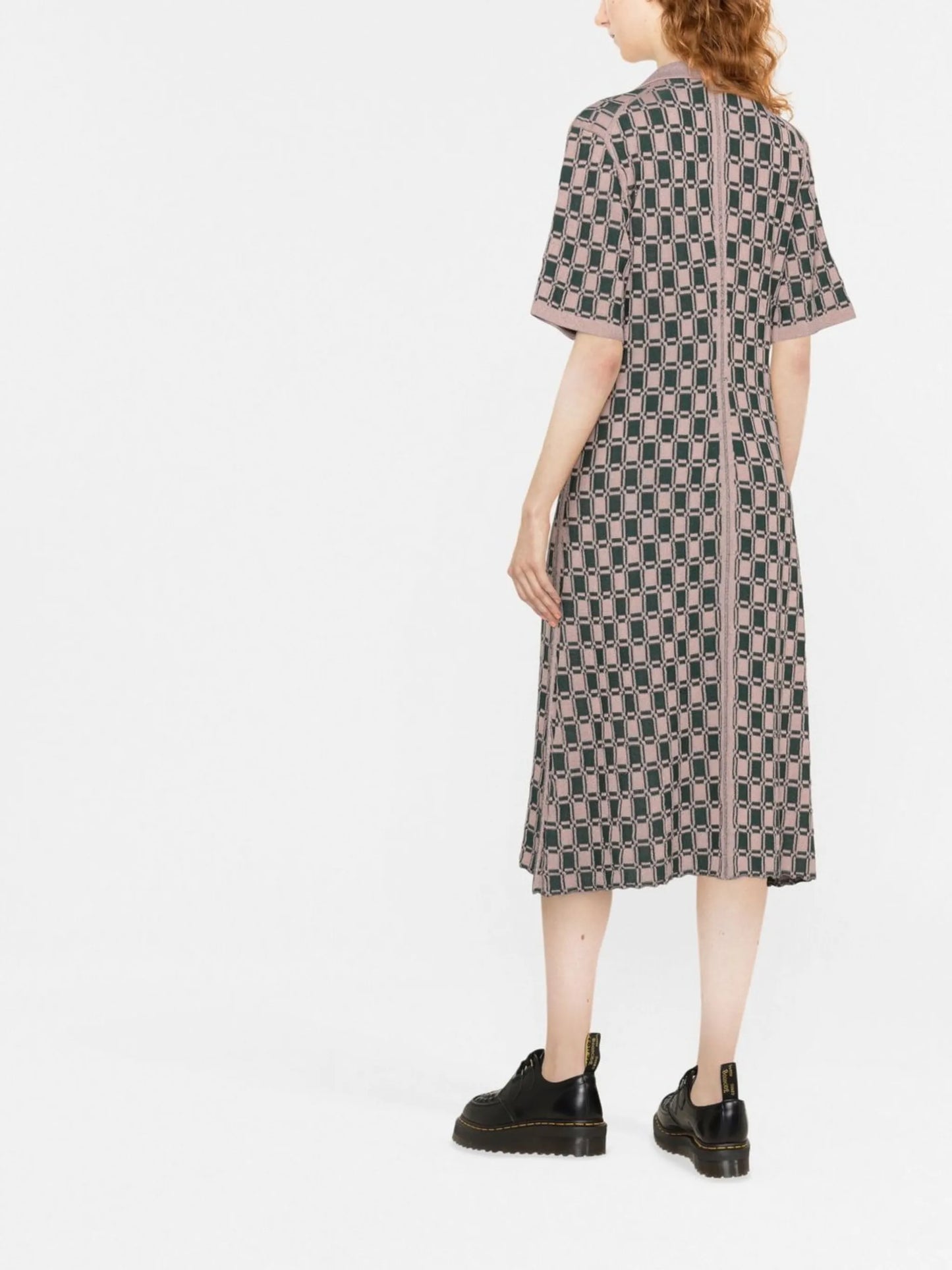 jacquard polo dress