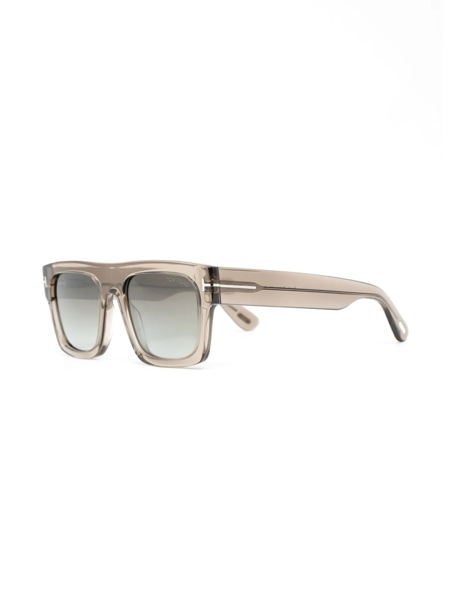 transparent square-frame sunglasses