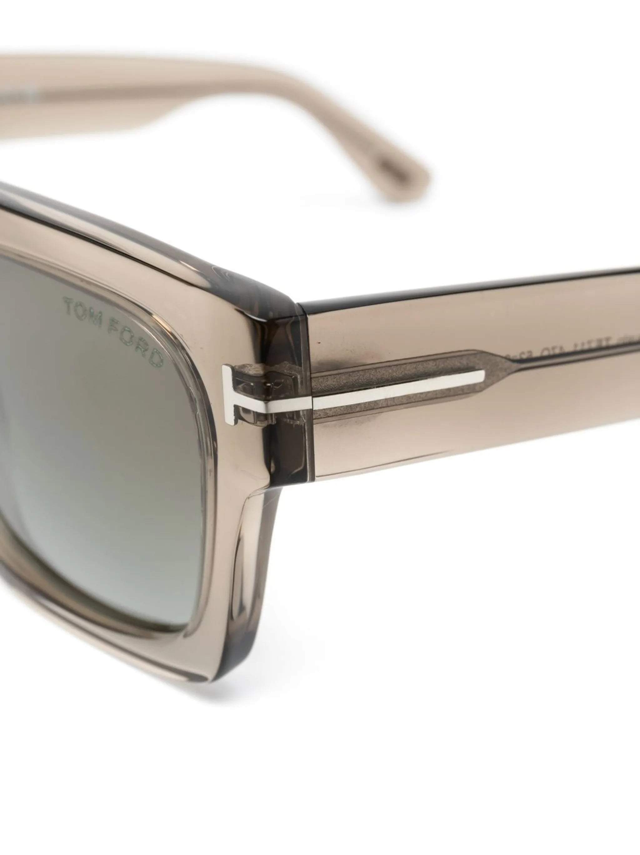 transparent square-frame sunglasses