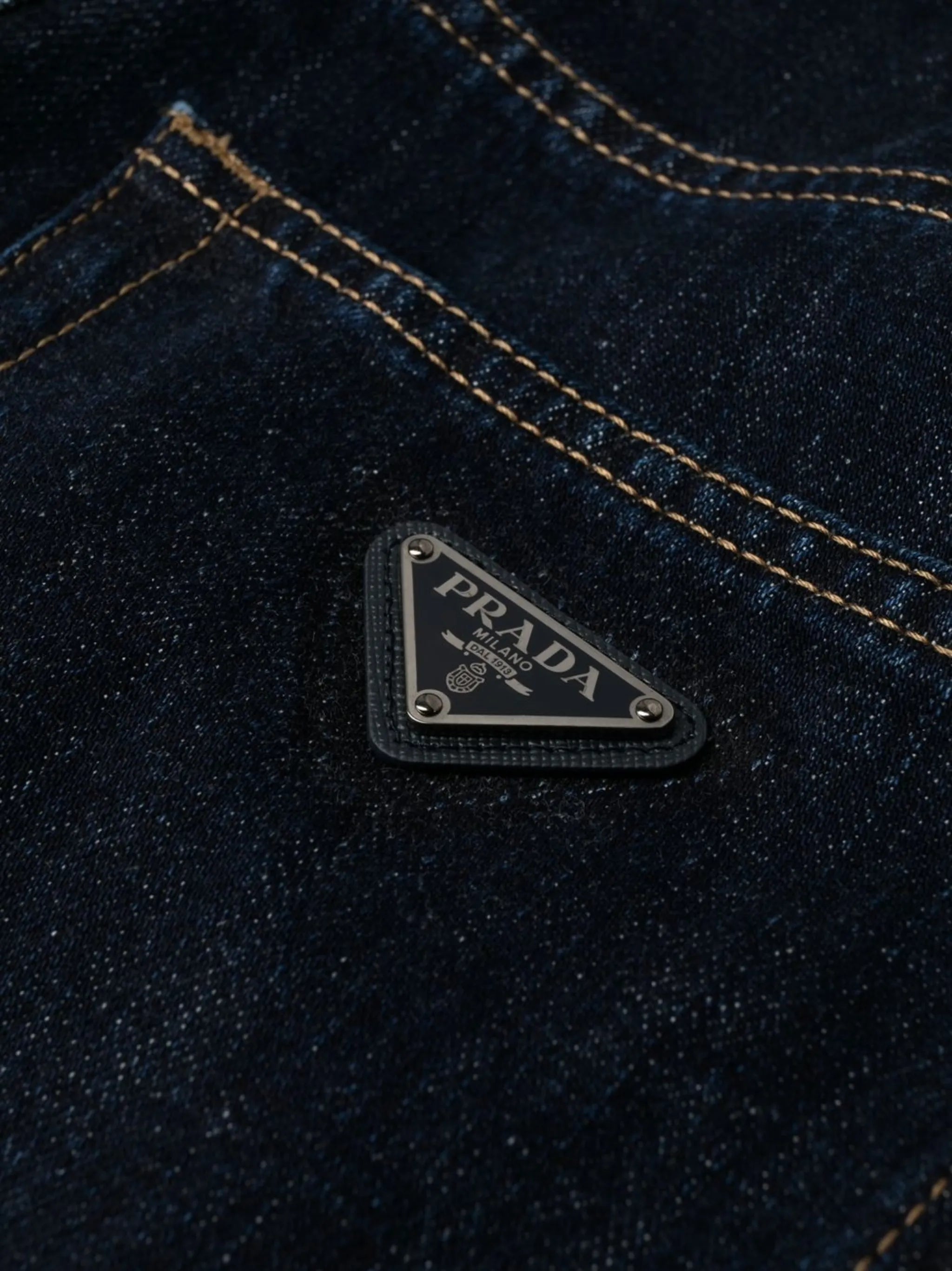 high-rise straight-leg jeans