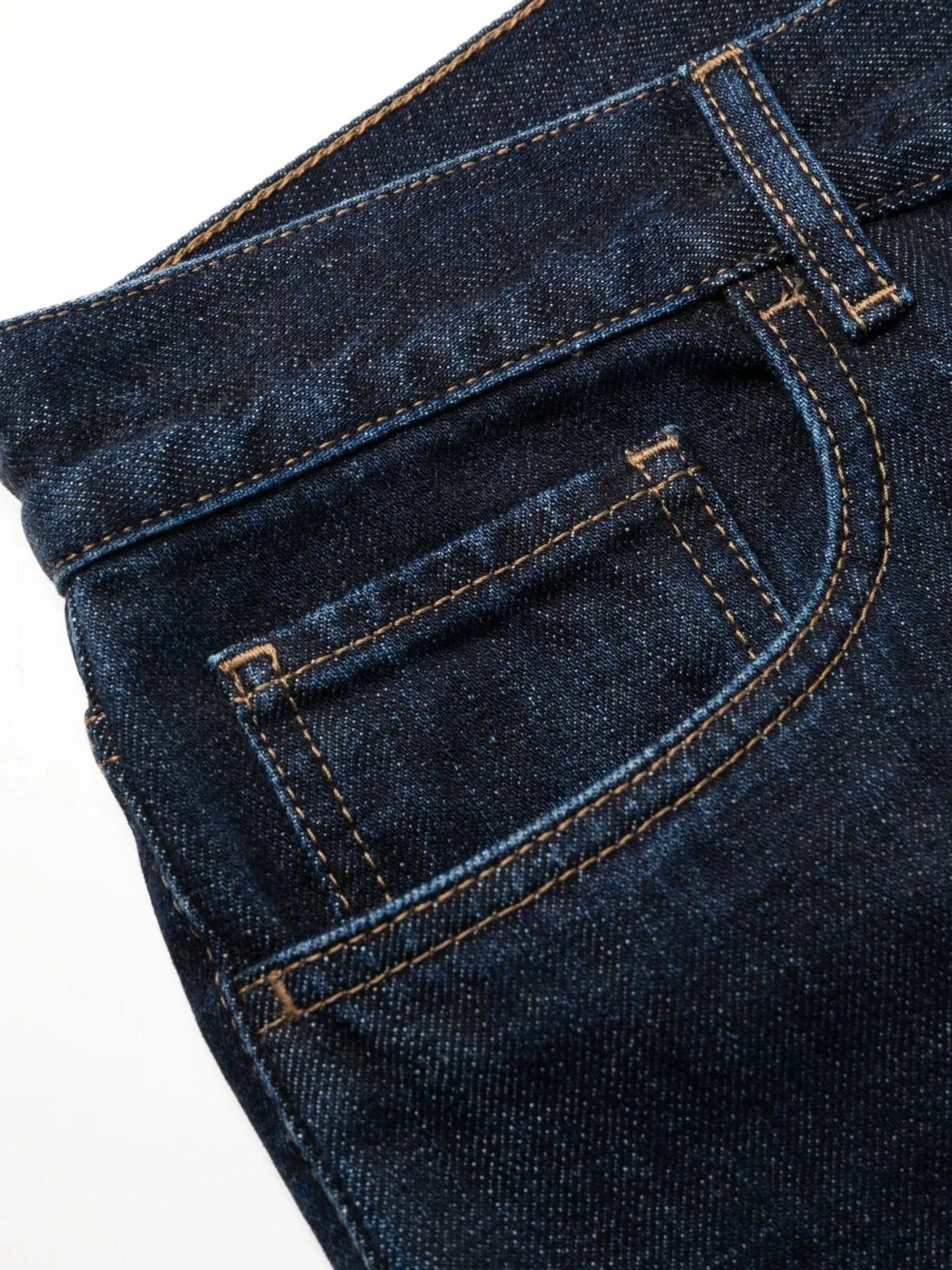 high-rise straight-leg jeans