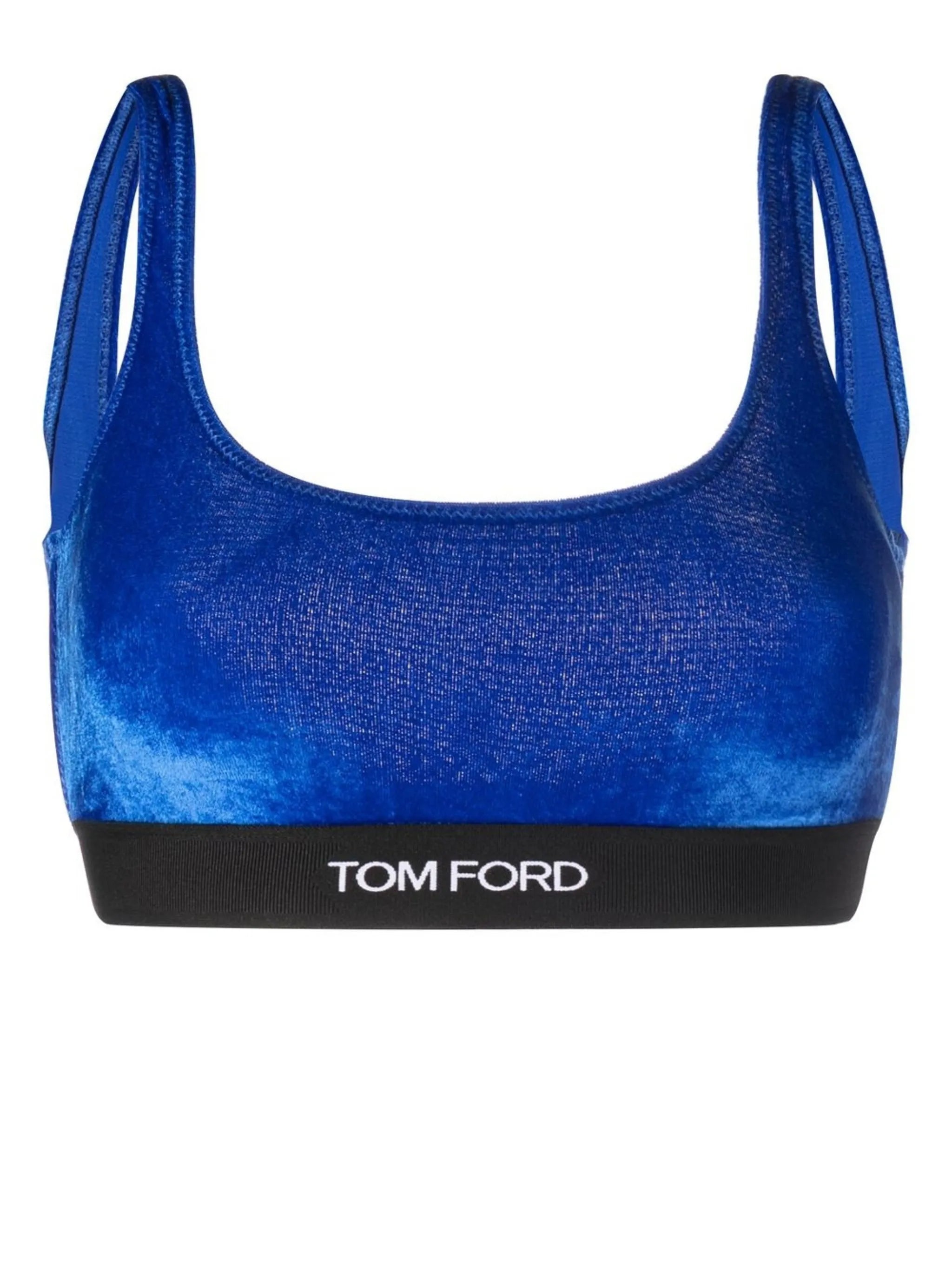 logo-band low-back bra