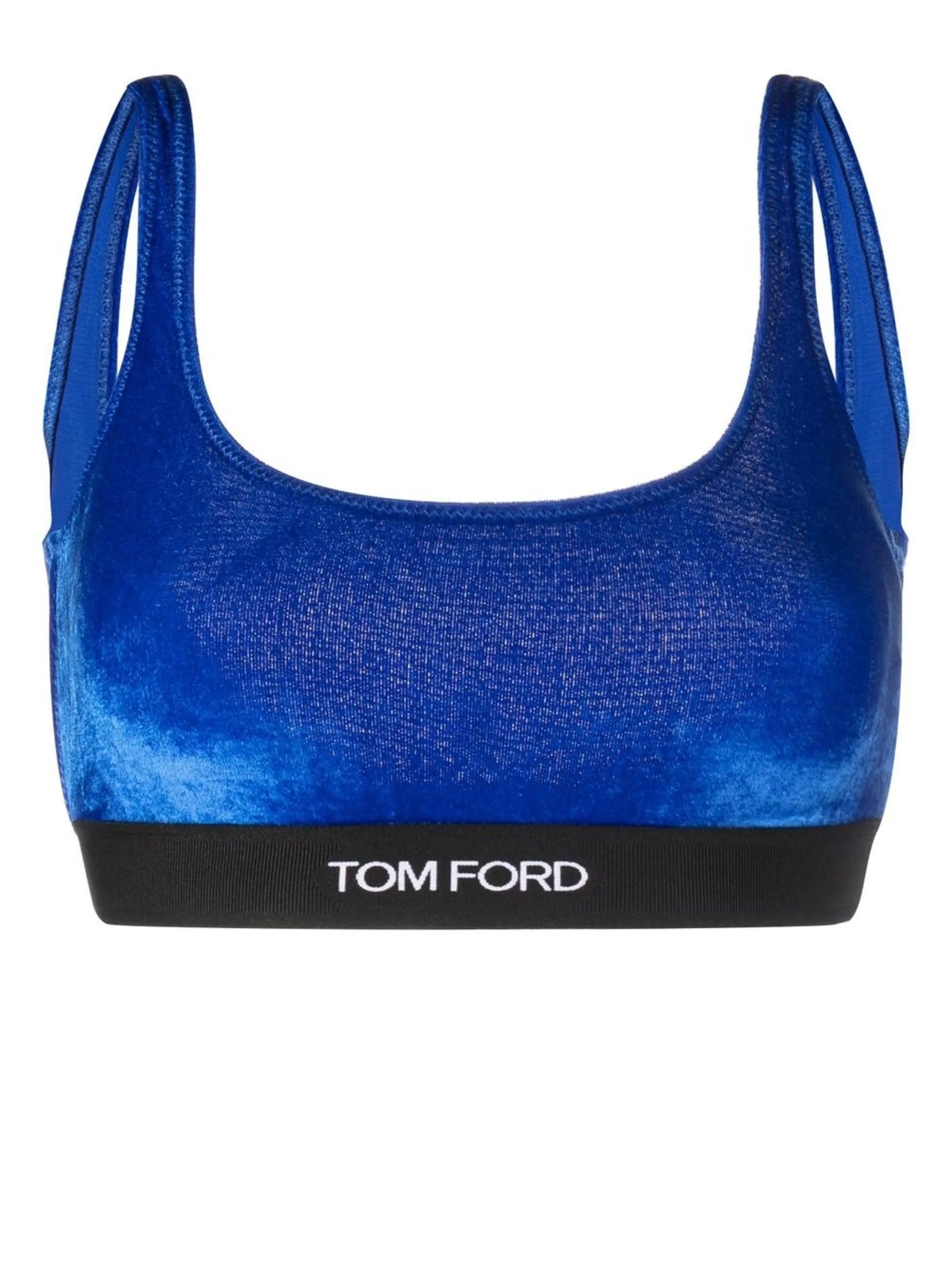 logo-band low-back bra