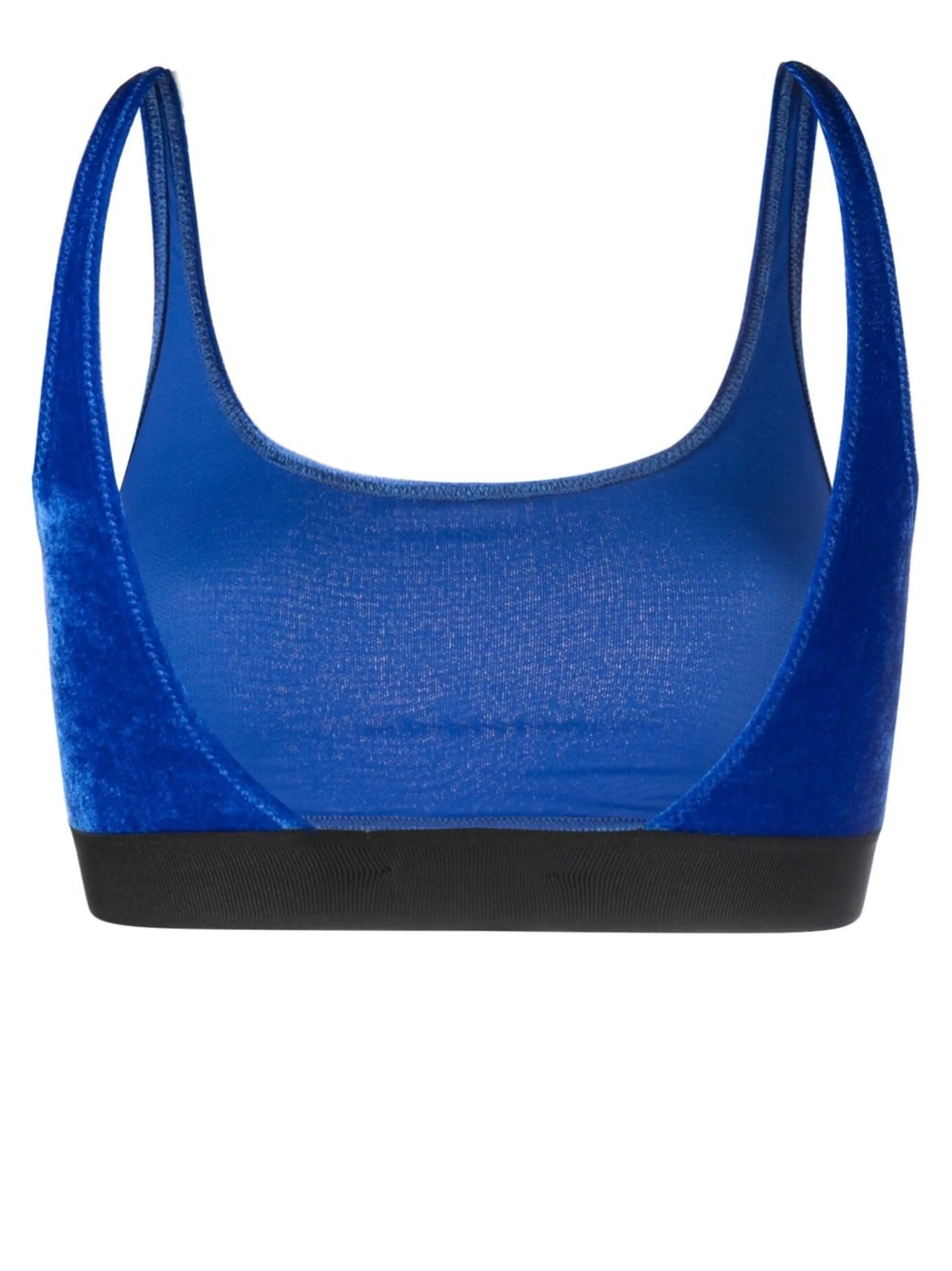 logo-band low-back bra