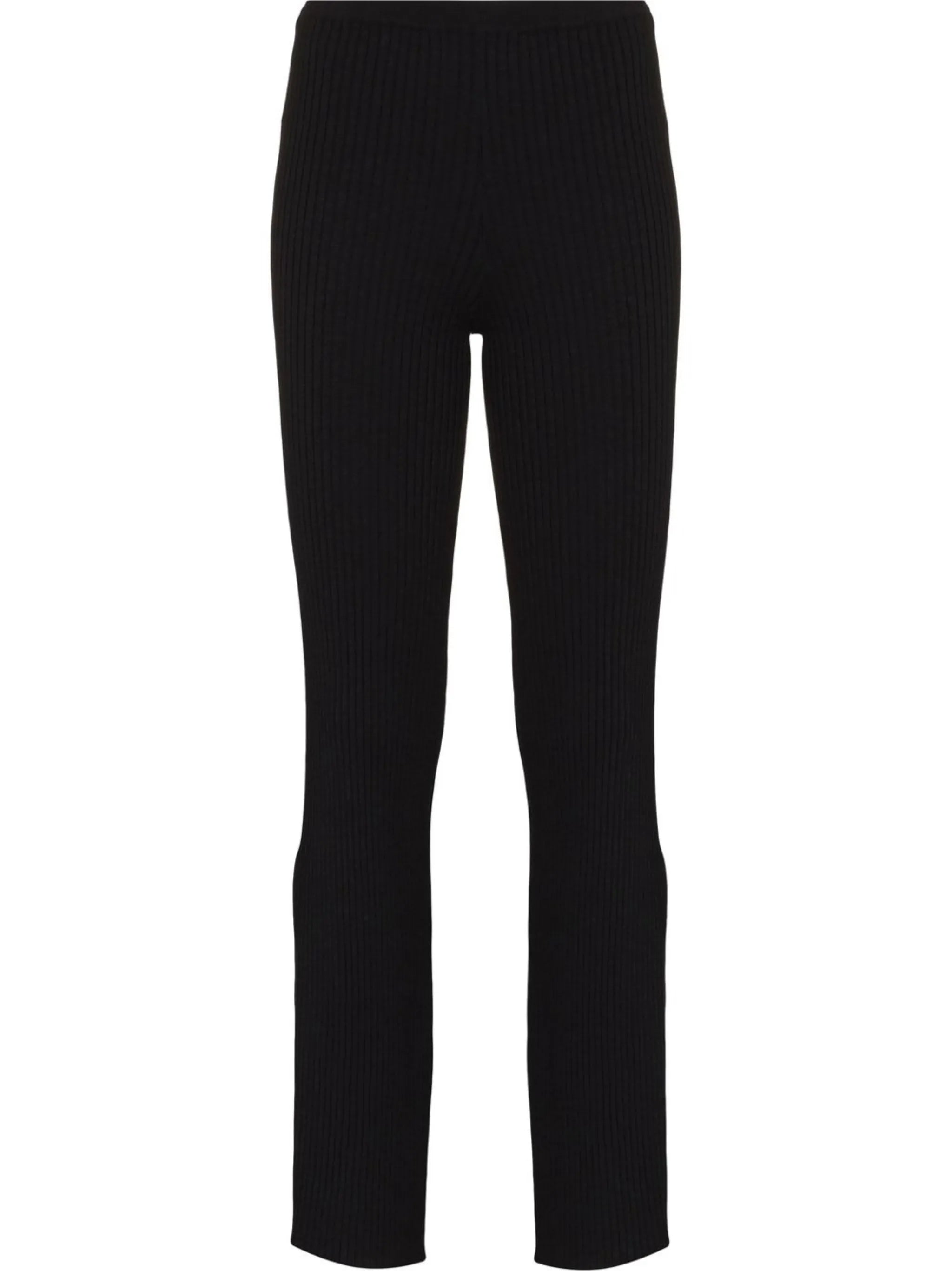 Enes side slit knitted trousers