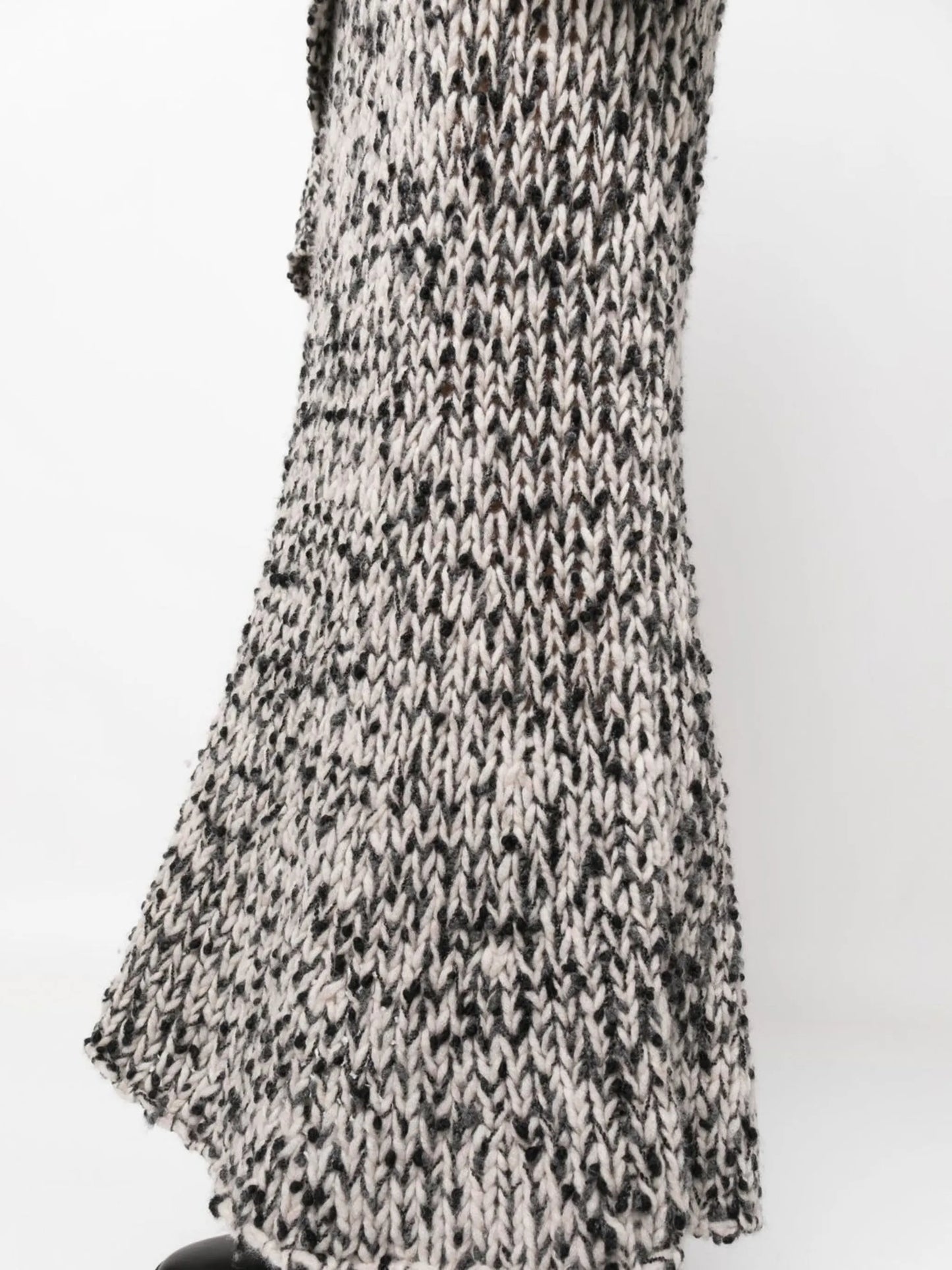 boucle knit midi skirt