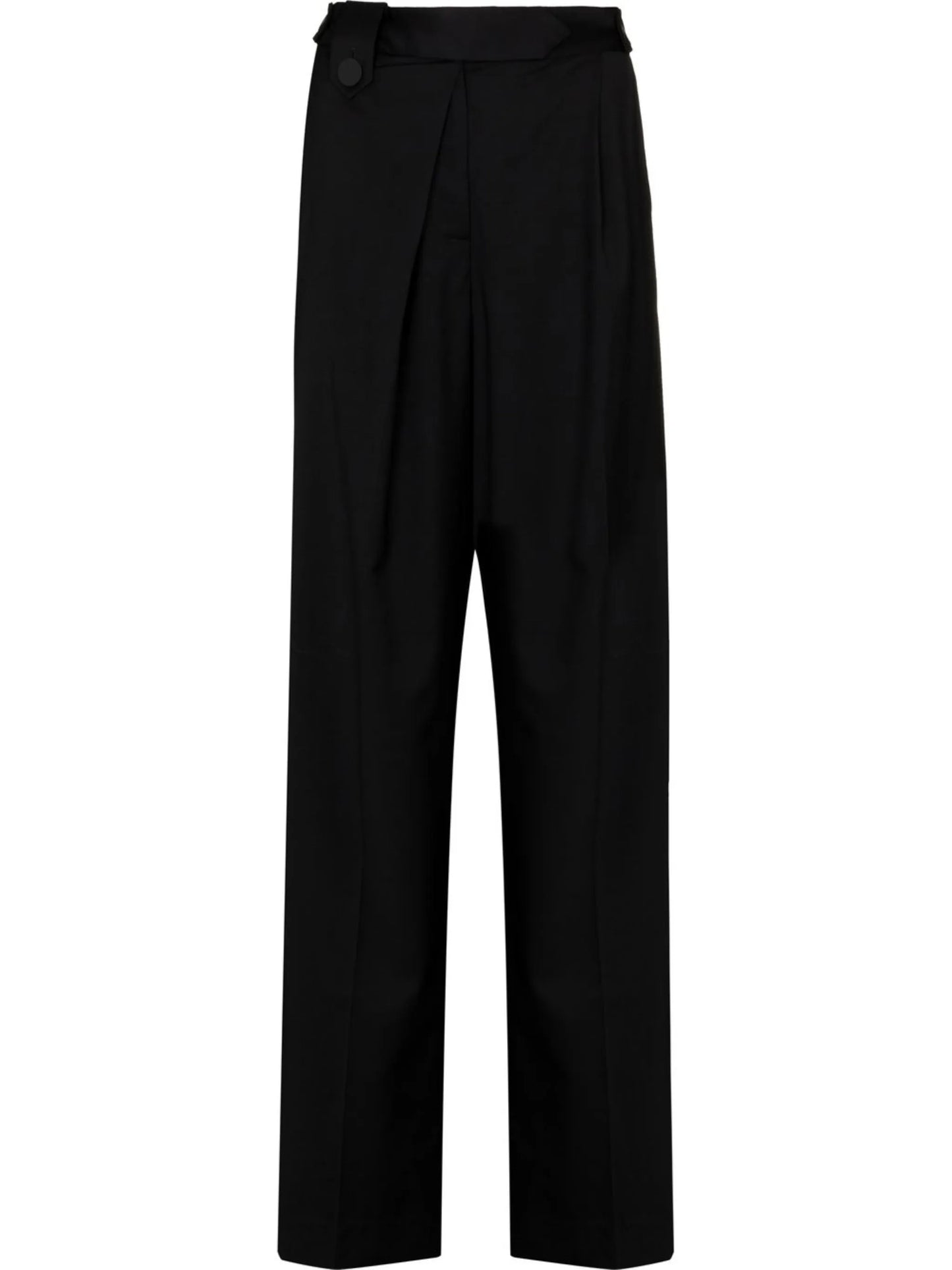 pleat-detail wide-leg trousers
