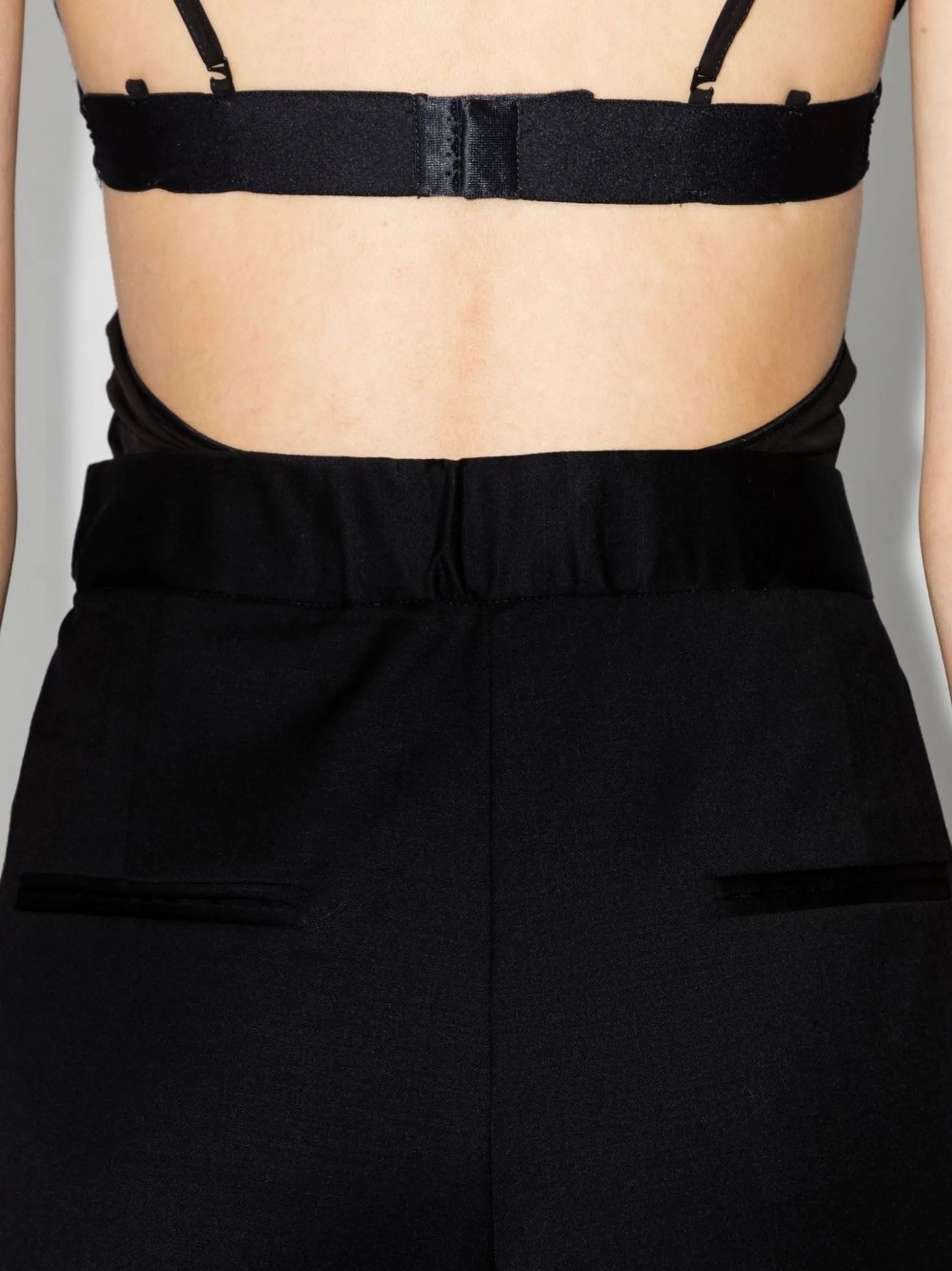 pleat-detail wide-leg trousers
