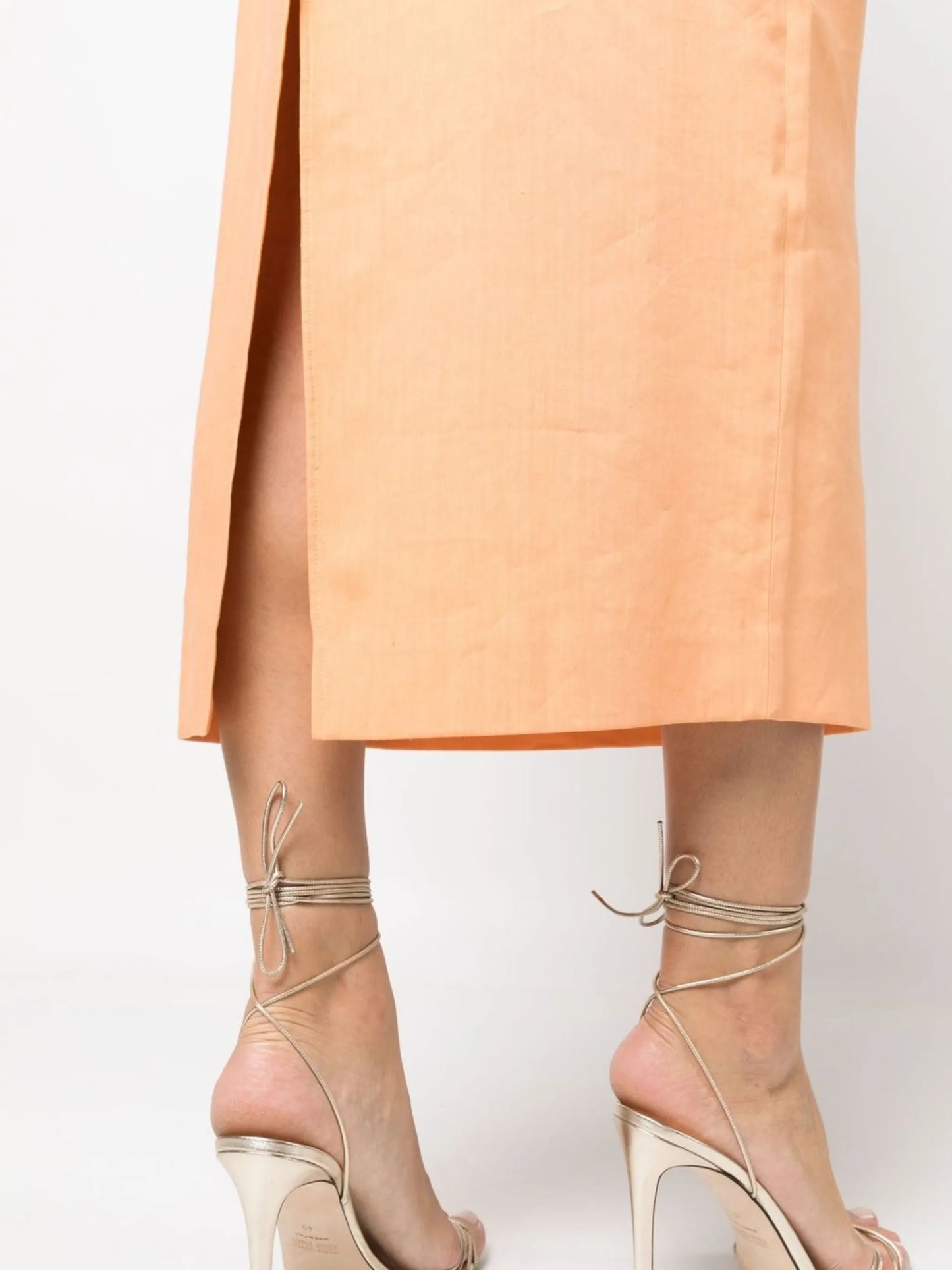 strap-detail short-sleeve dress