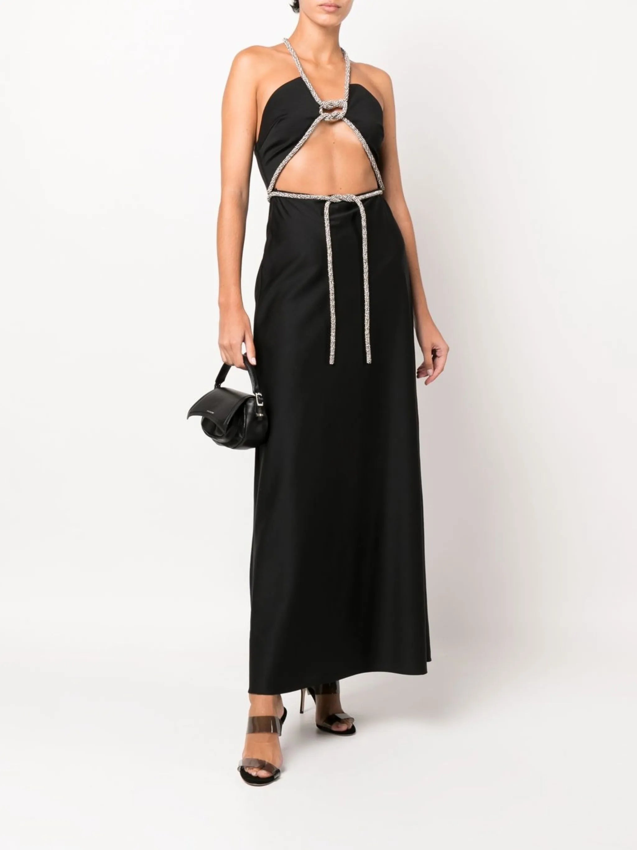 crystal-embellished detail gown