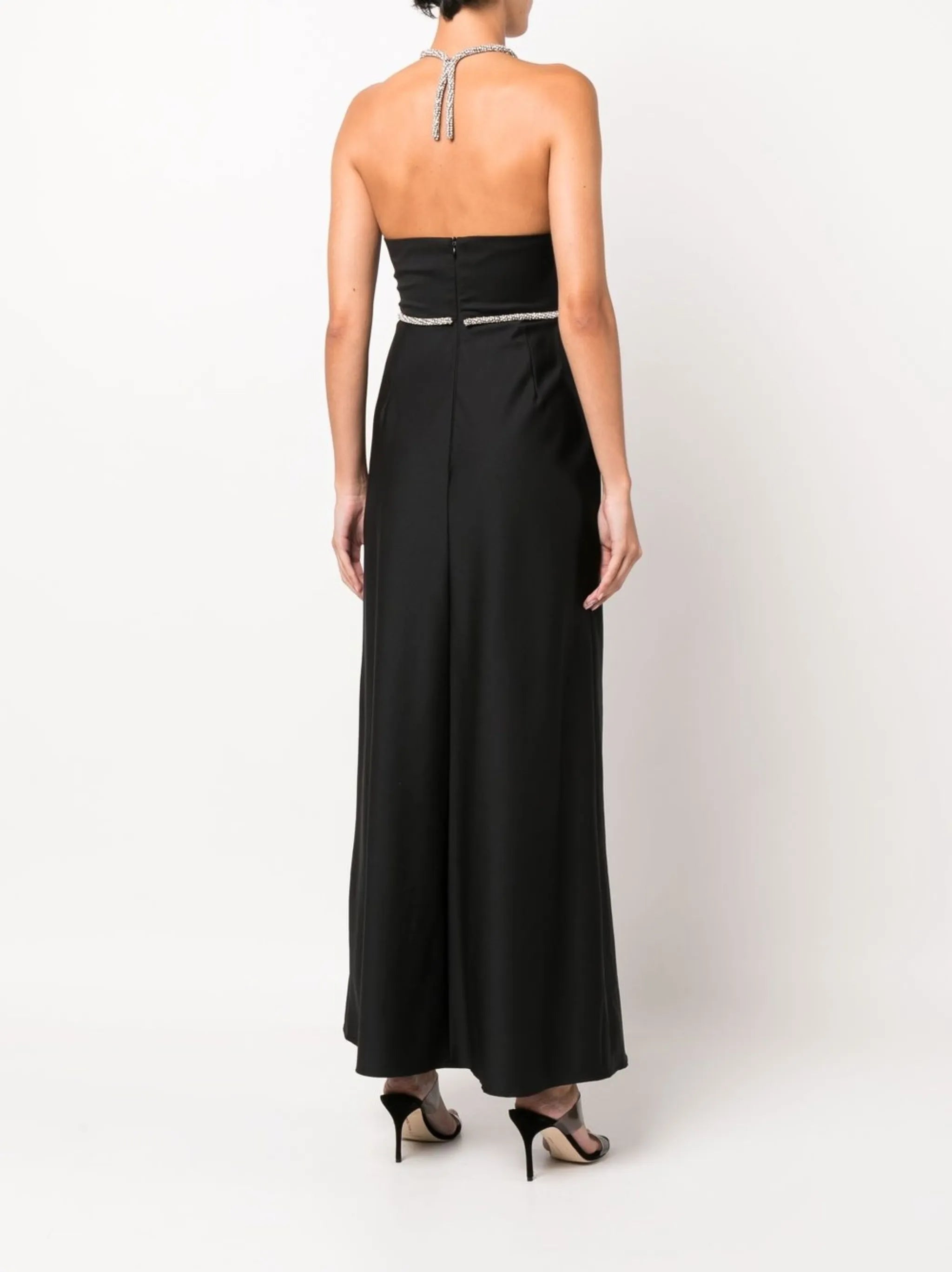 crystal-embellished detail gown